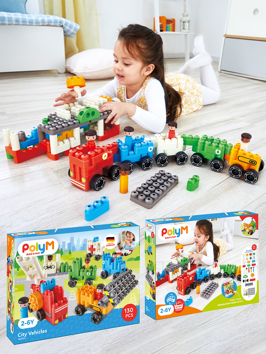 Конструктор Hape Городской транспорт 130 дет. - фото 10