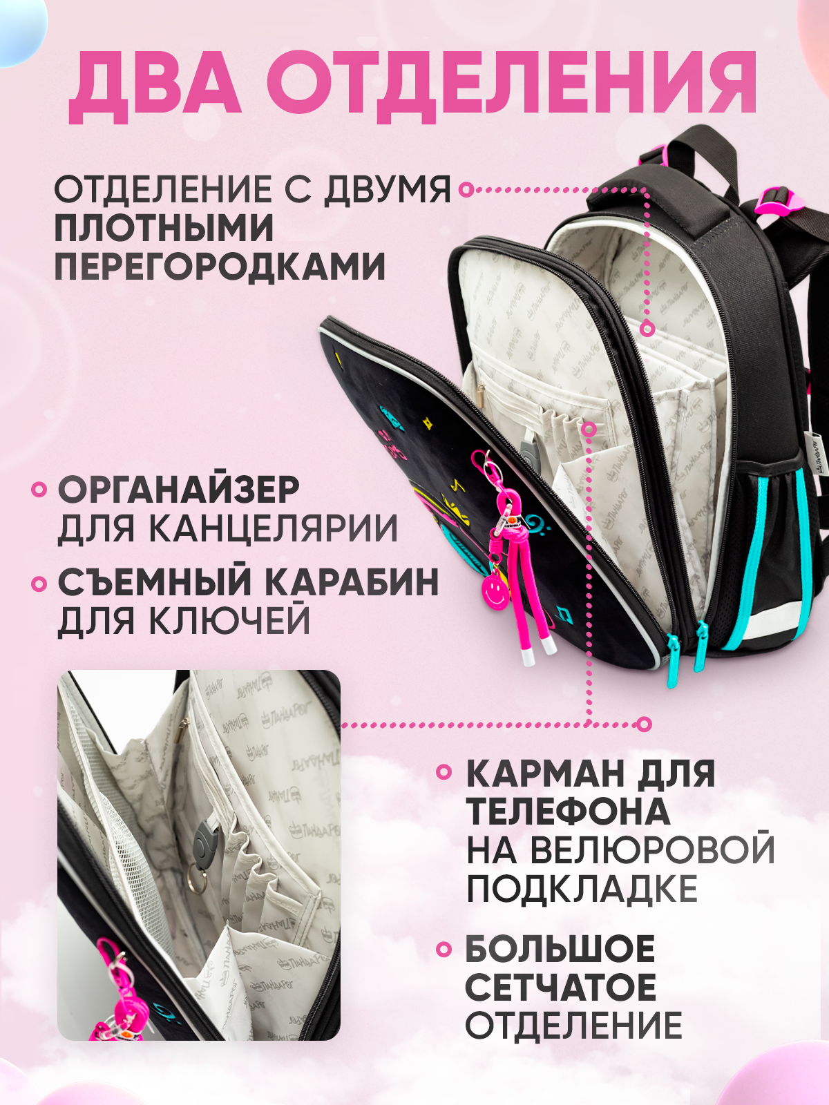 Ранец ПАНДАРОГ Music Lover - фото 7