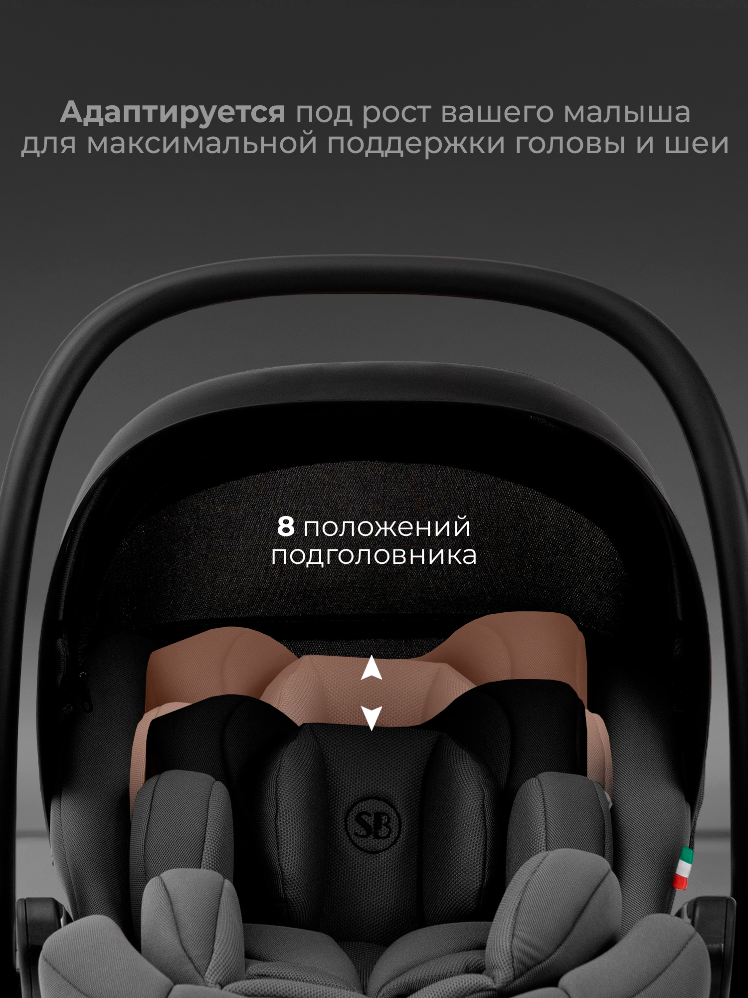 Автокресло Sweet Baby Premier WG06 Pro Grey 0 (0 -13 кг) серый - фото 3