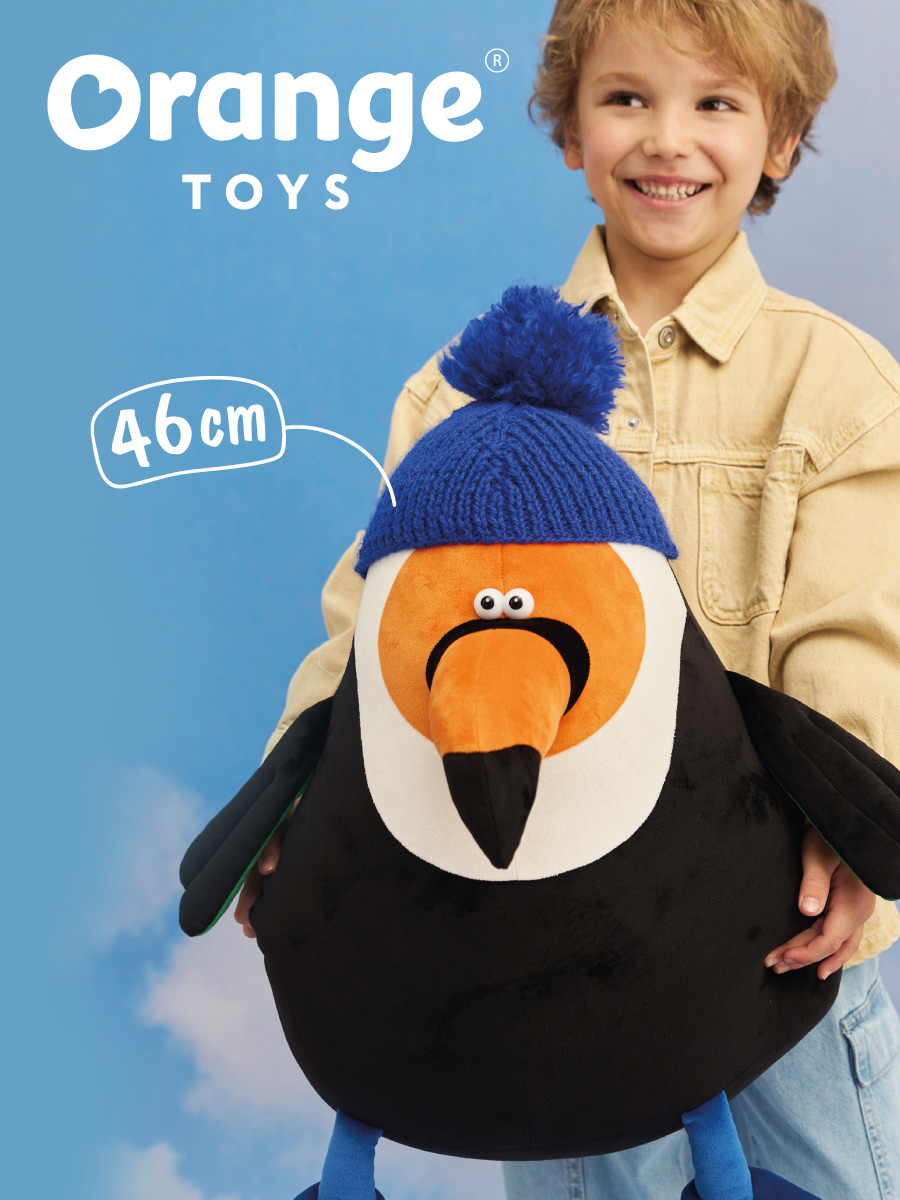 Мягкая игрушка Orange Toys Толстый Тукан 33х33х46 см - фото 1
