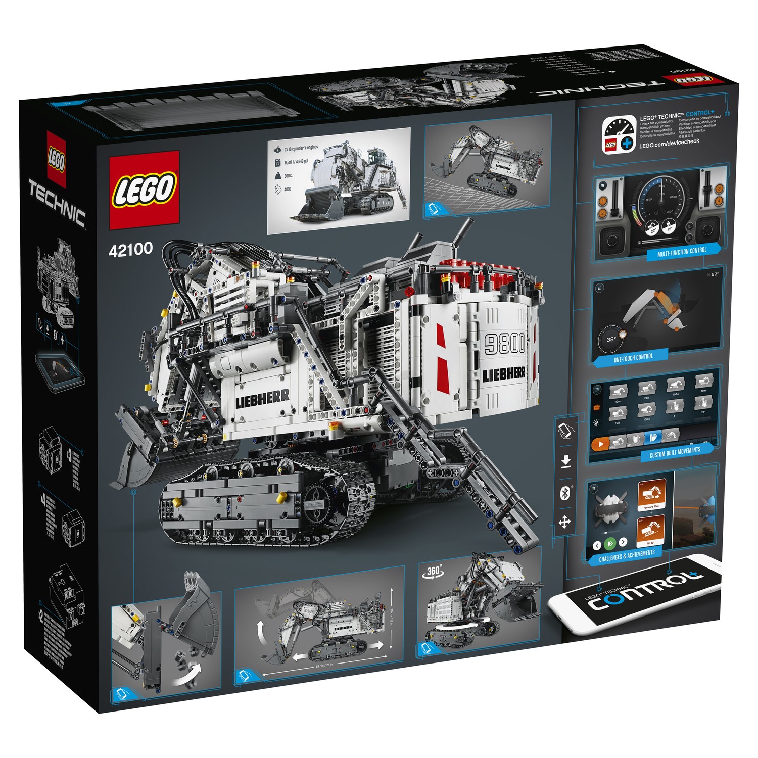 Конструктор LEGO Technic Экскаватор Liebherr R блочный - фото 3