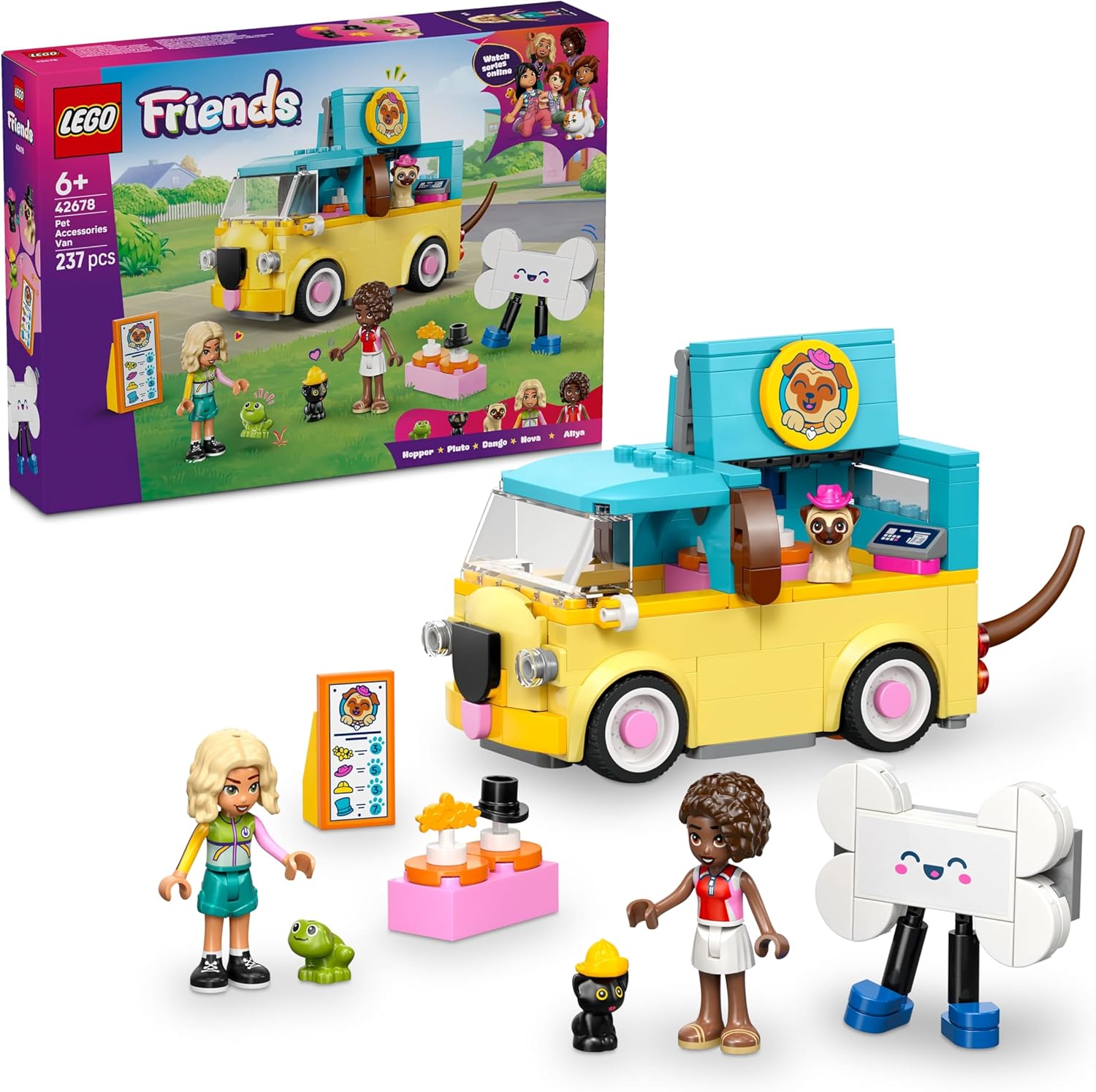 Конструктор LEGO Friends Фургон с аксессуарами 237 дет. - фото 1