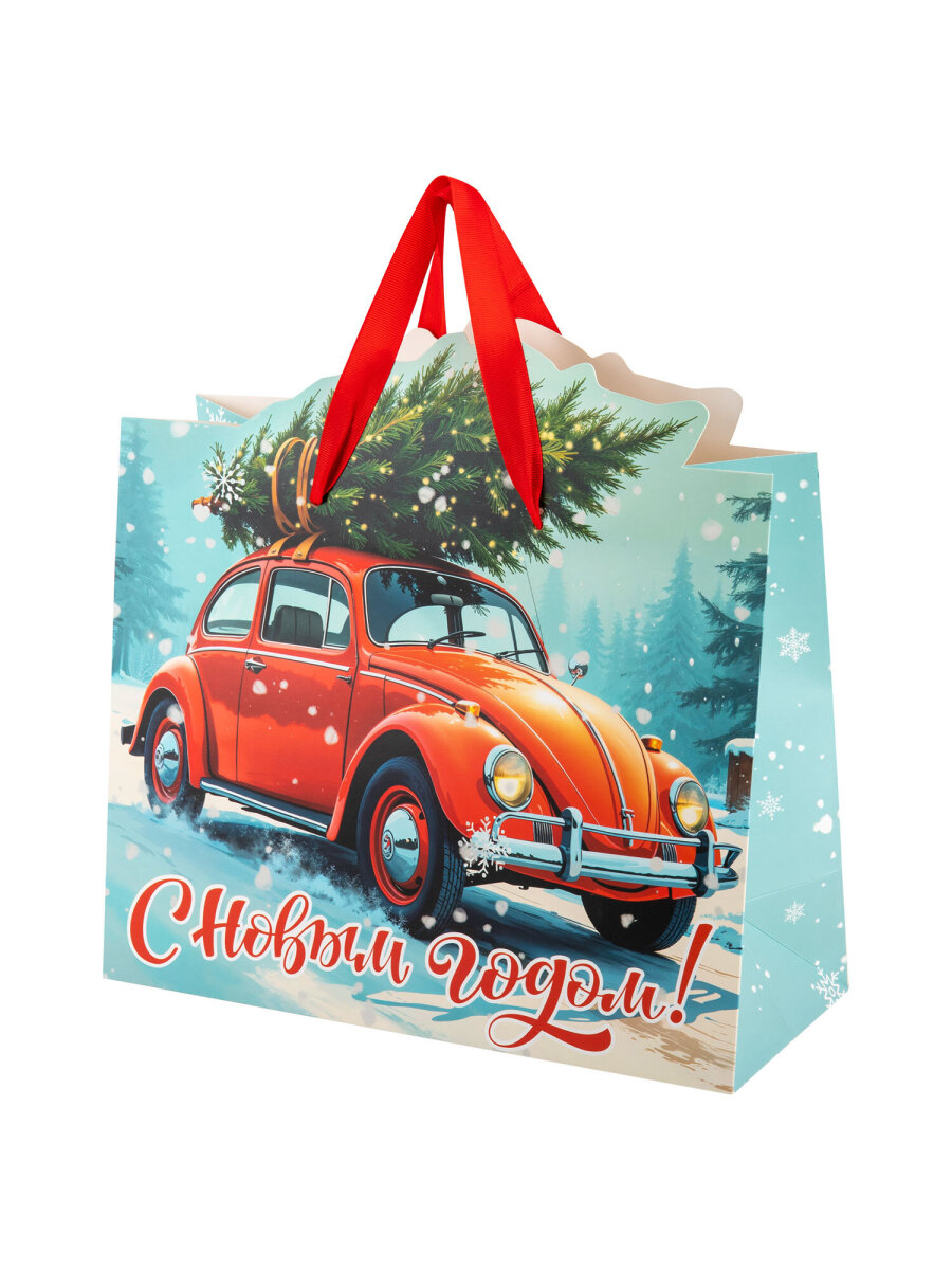 Пакет подарочный новогодний Золотая сказка пакетики для подарков и сладостей набор 4 штуки - фото 12