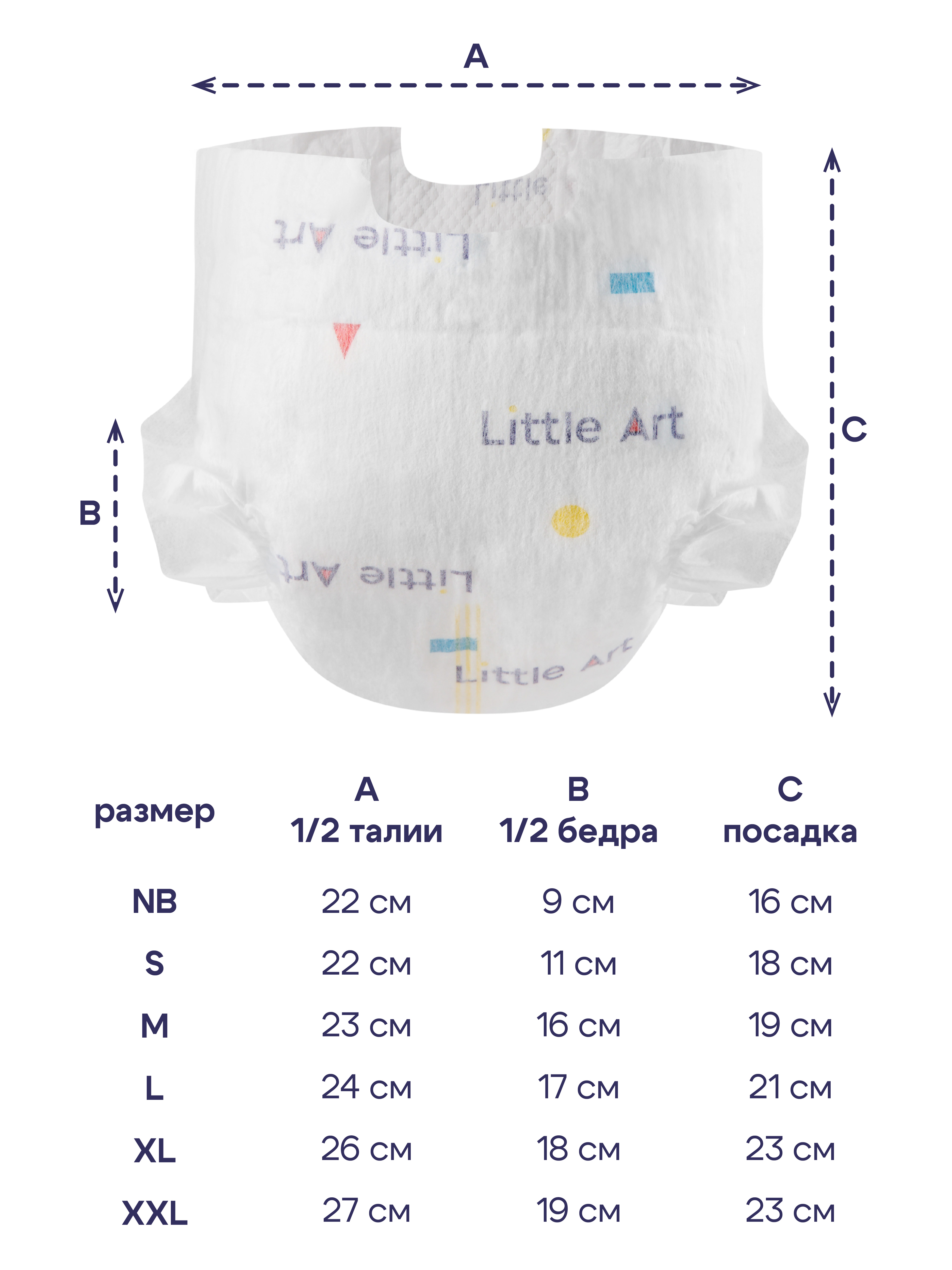 Подгузники Little Art NB (2-5 кг) 36 шт. - фото 4