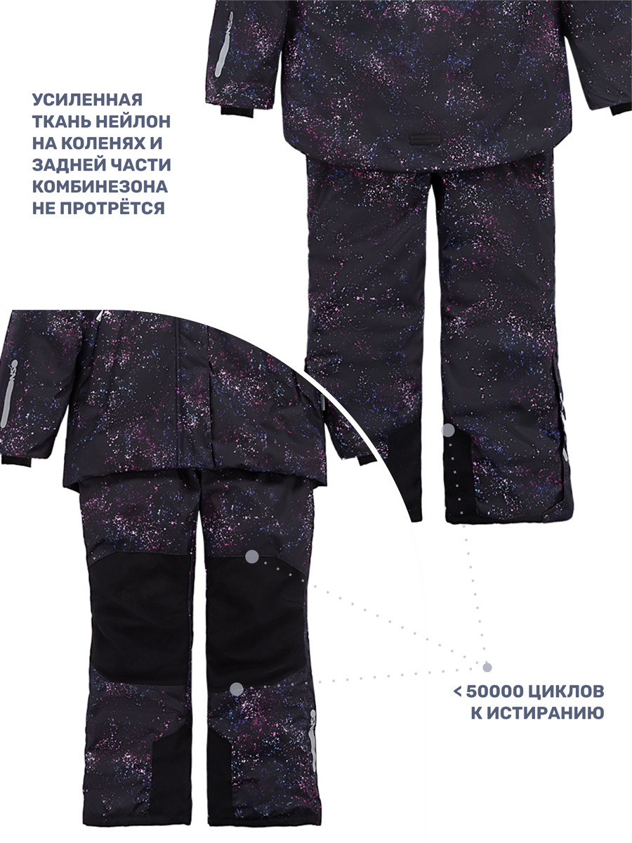 Костюм NIKASTYLE 7з6224 черный/фуксия - фото 8