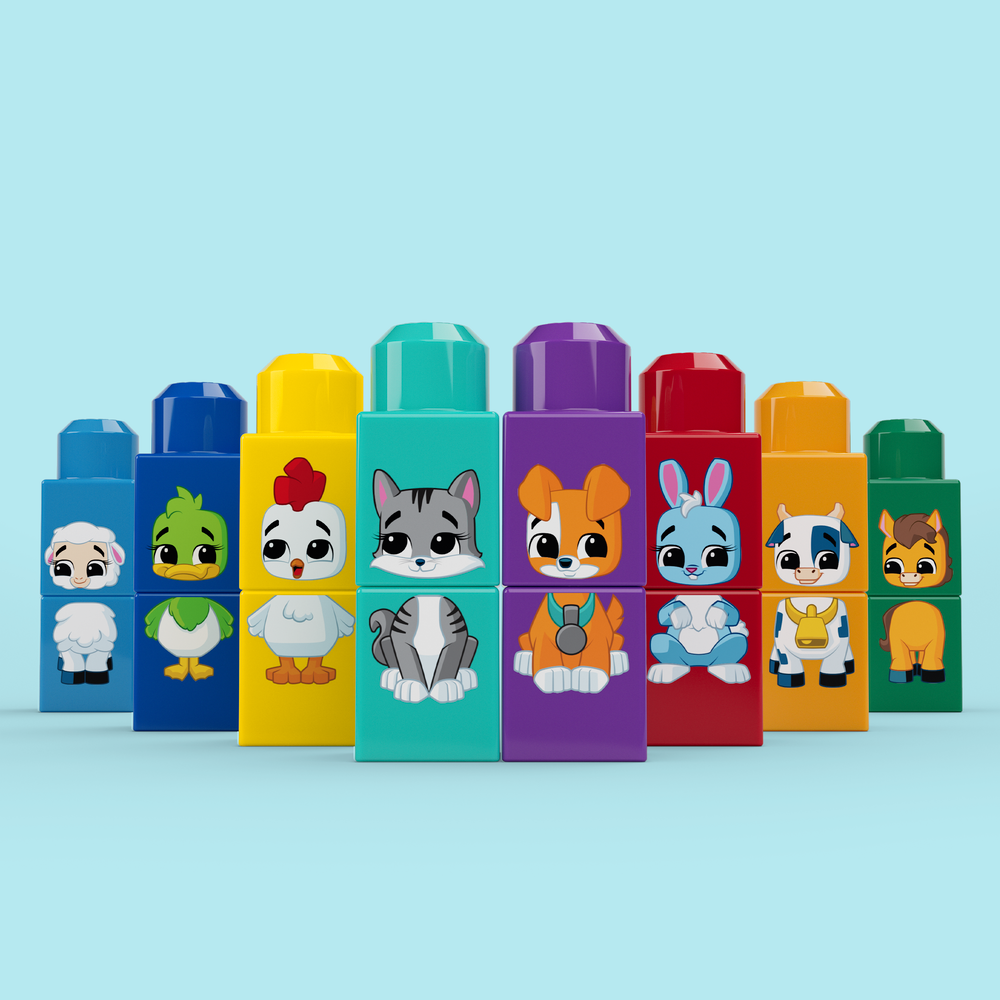 Конструктор Mega Bloks Build & Match Animal Tractor 30 дет. - фото 6