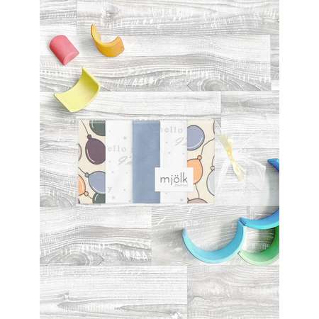 Нагрудник Mjolk текстиль 5 шт.