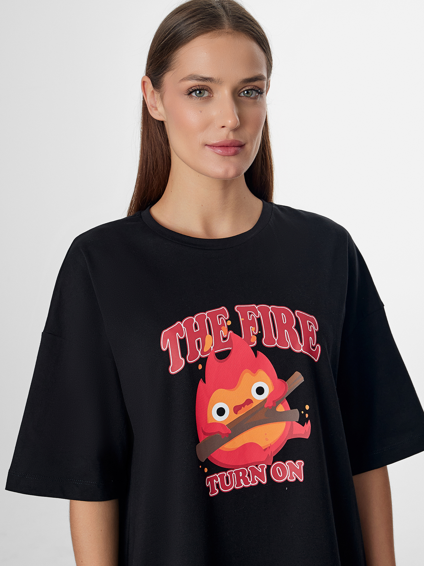 Сорочка ночная Mark Formelle (Марк Формэль) 512079/черный +печать5 - фото 5