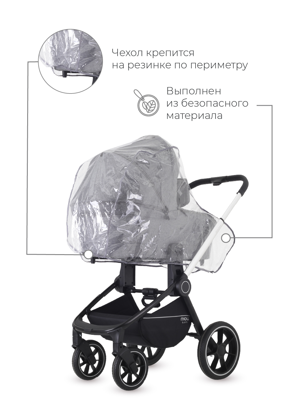 Дождевик Rant для люльки ПВХ 4626017033129 - фото 2