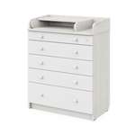 Комод пеленальный Aton Maks сосна касцина белый