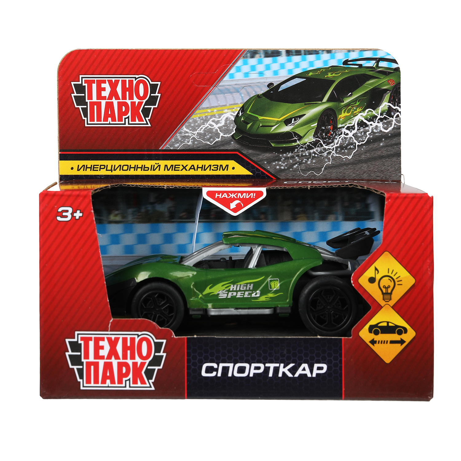 Автомобиль Технопарк Спорткар 393816 - фото 2