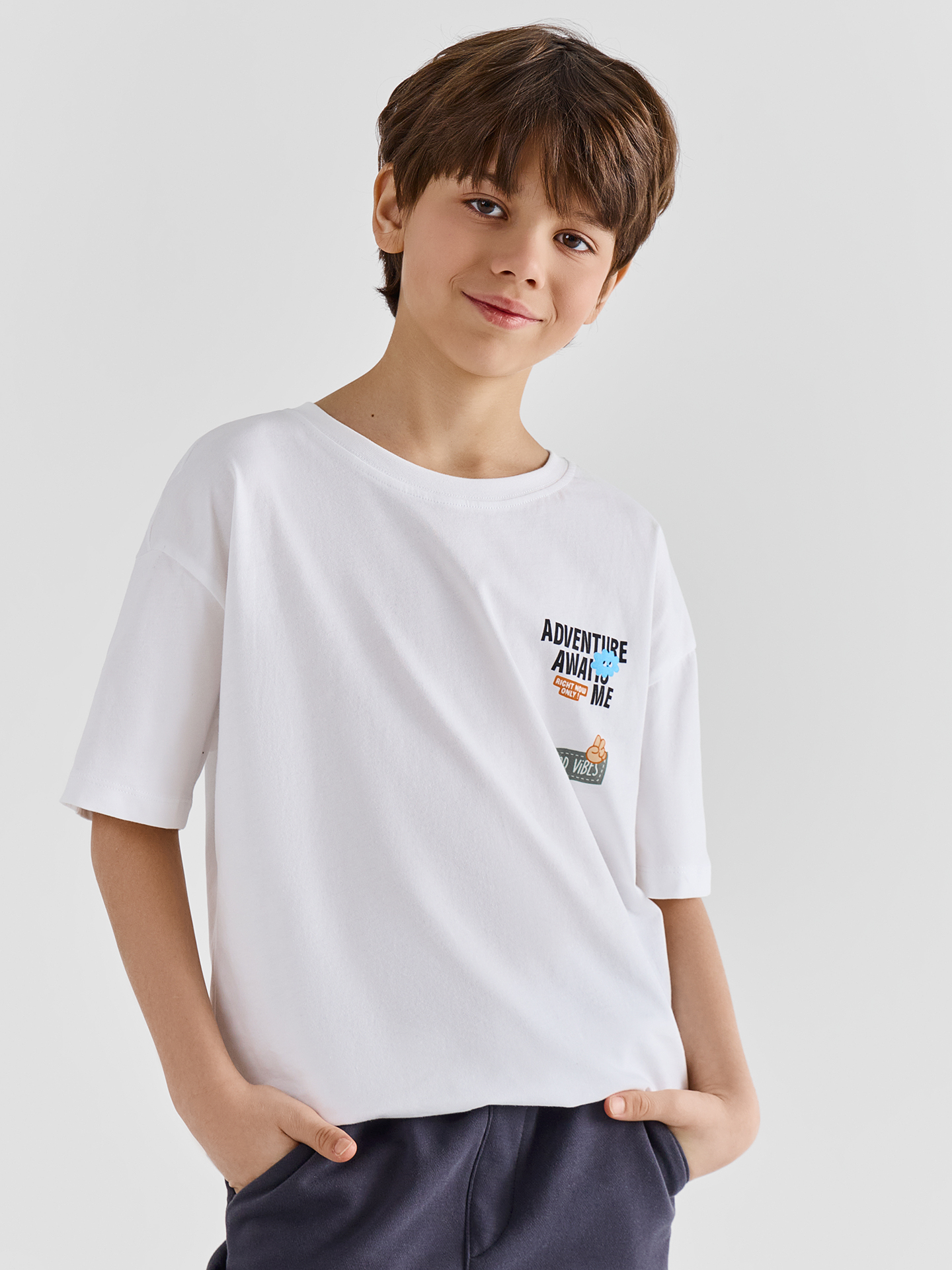 Футболка Mark Formelle (Марк Формэль) 113384/белый +печать4 - фото 1