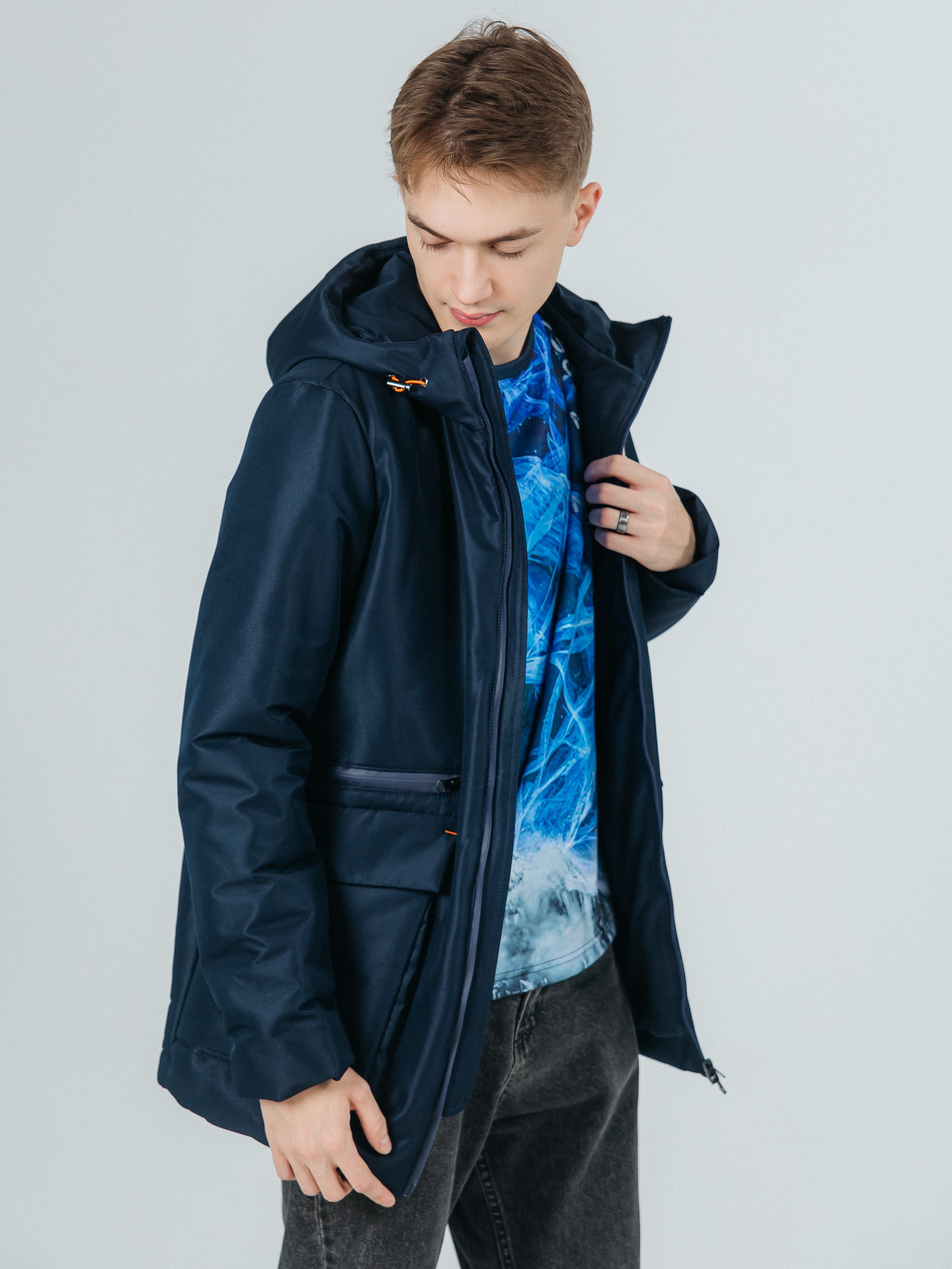 Куртка Аврора 1086-М/темно-синий - фото 6