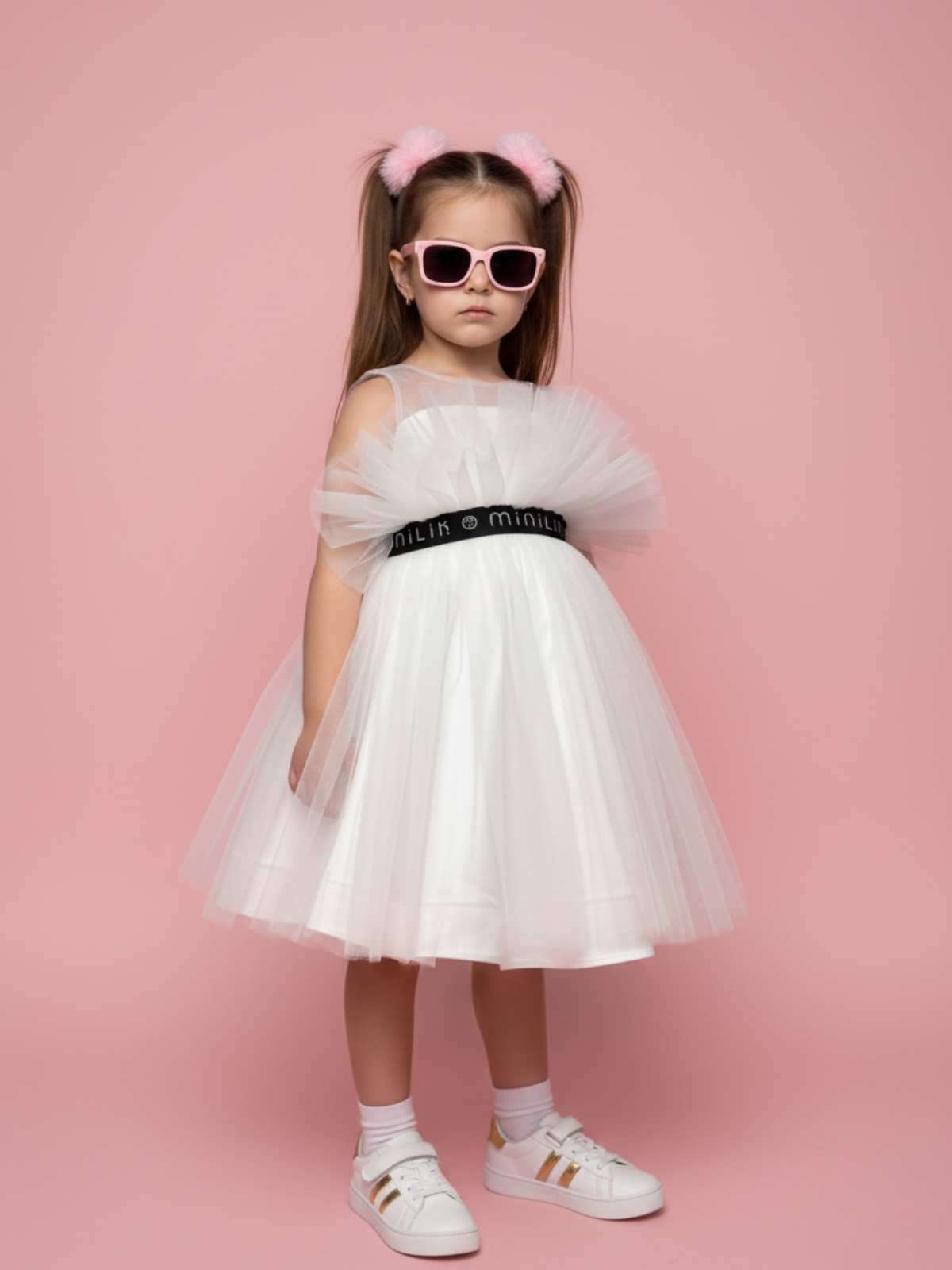 Платье Minilik ПлатьеСеткаБелое - фото 3