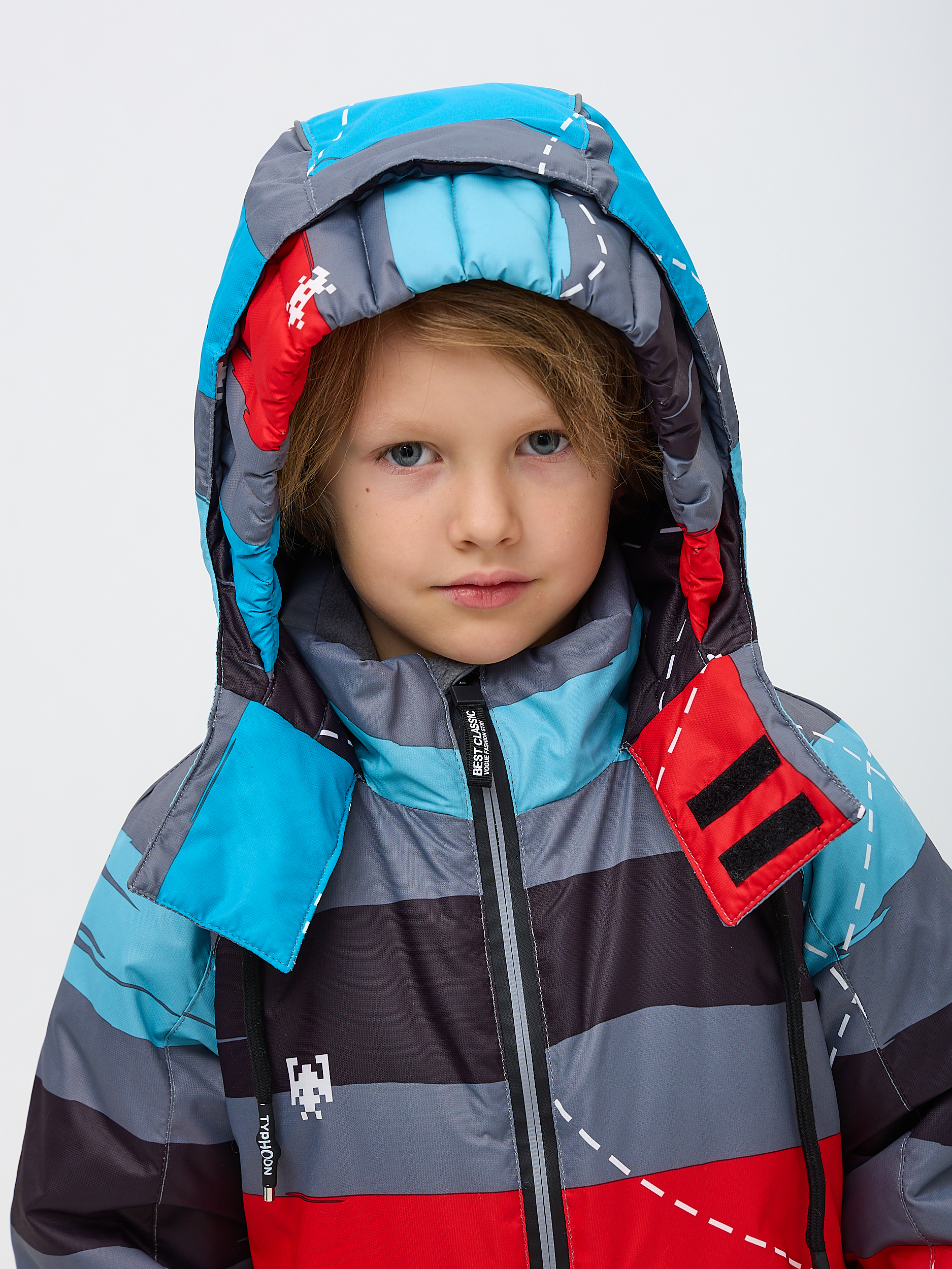 Комбинезон Kvartet 853 серо-красный - фото 17