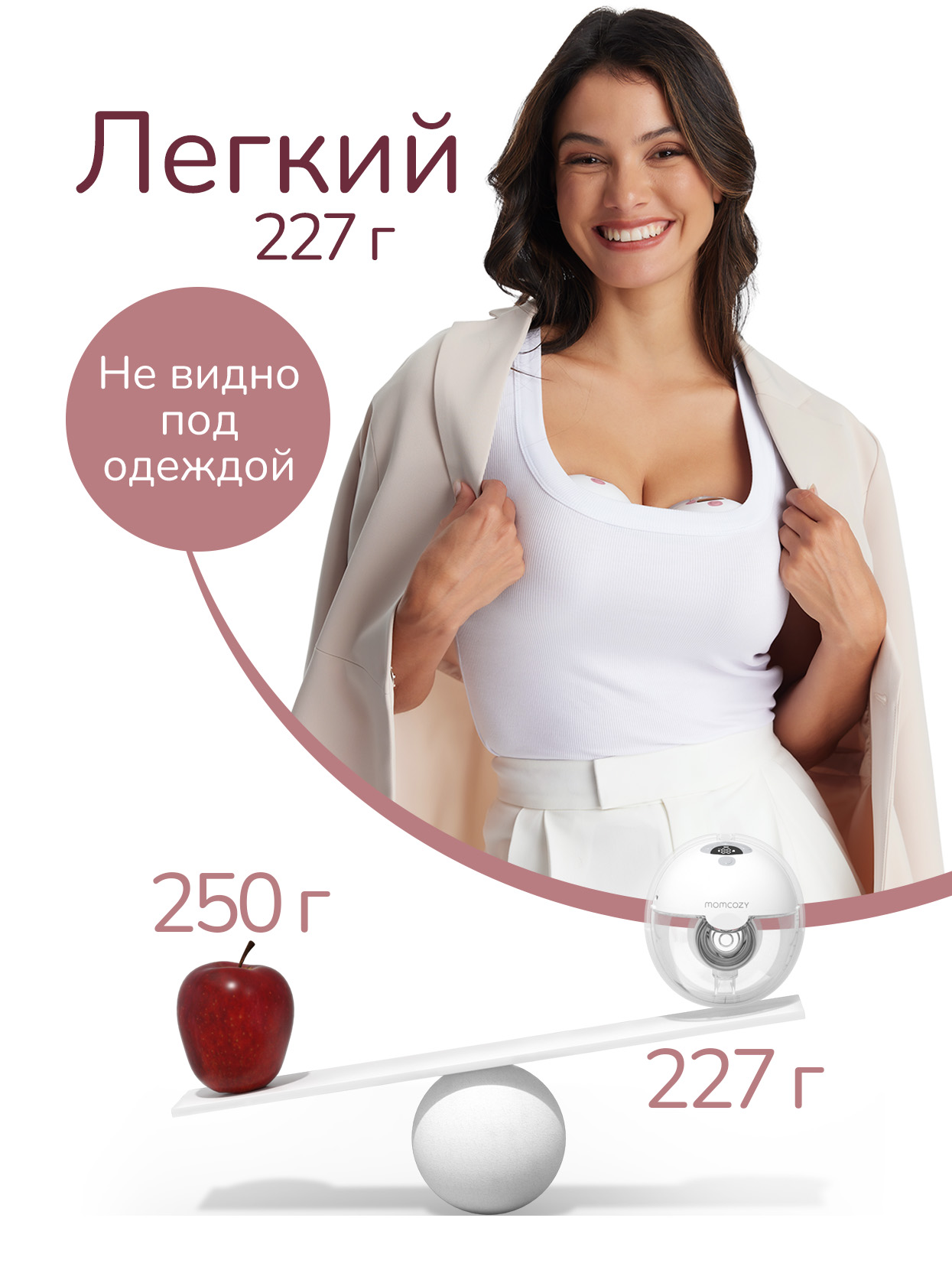 Молокоотсос электрический Momcozy M5 беспроводной, портативный - фото 10