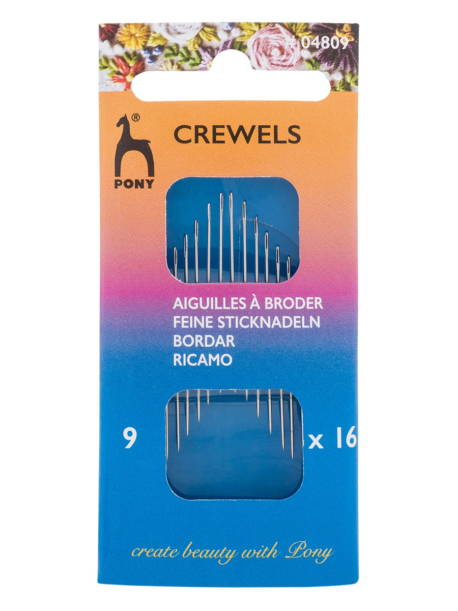 Иглы Pony иглы для вышивания и шитья Crewels № 9 16 шт - фото 10