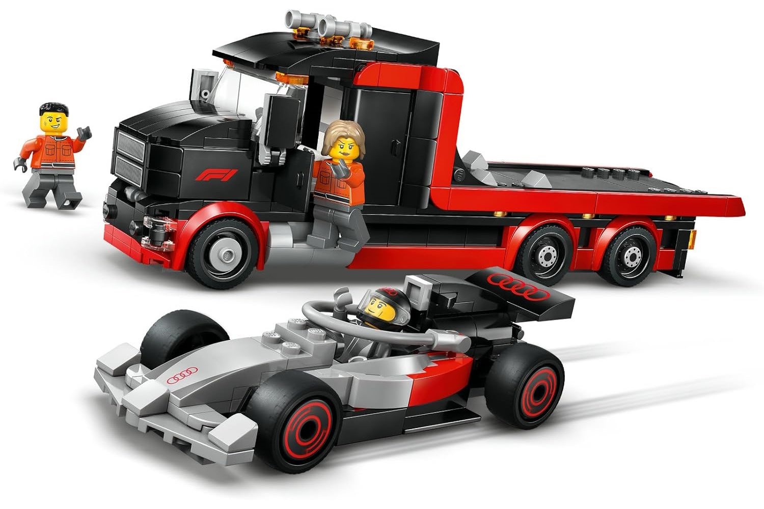 Конструктор LEGO City F1 Display Truck Audi 508 дет. - фото 2