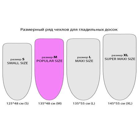 Чехол для гладильной доски Varmax 145*55 см XL London