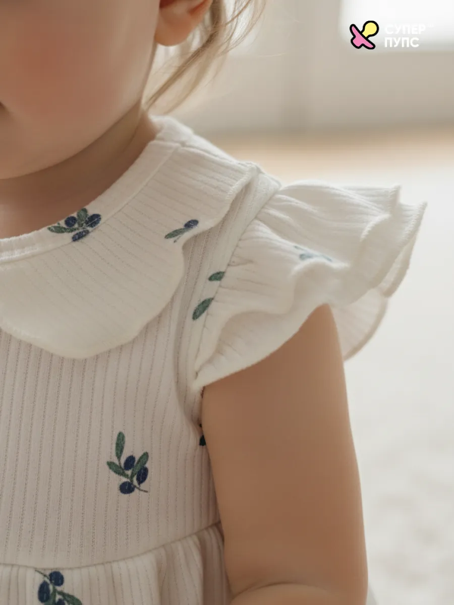 Боди-платье Супер Пупс бд/платье/2крыл/оливка - фото 13