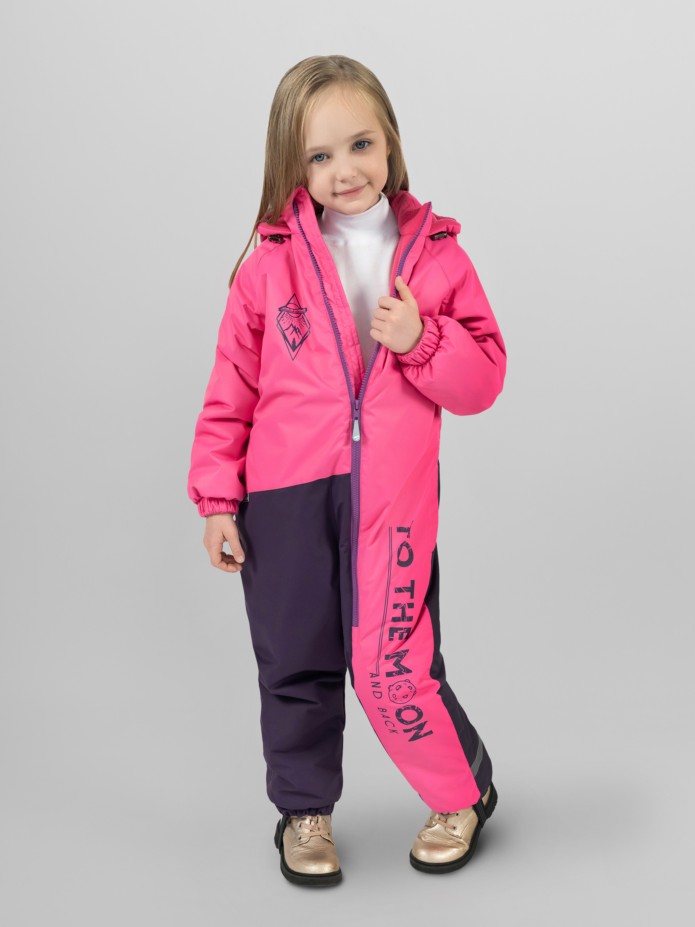 Комбинезон Arctic kids 30-038 фиолетовый - фото 4