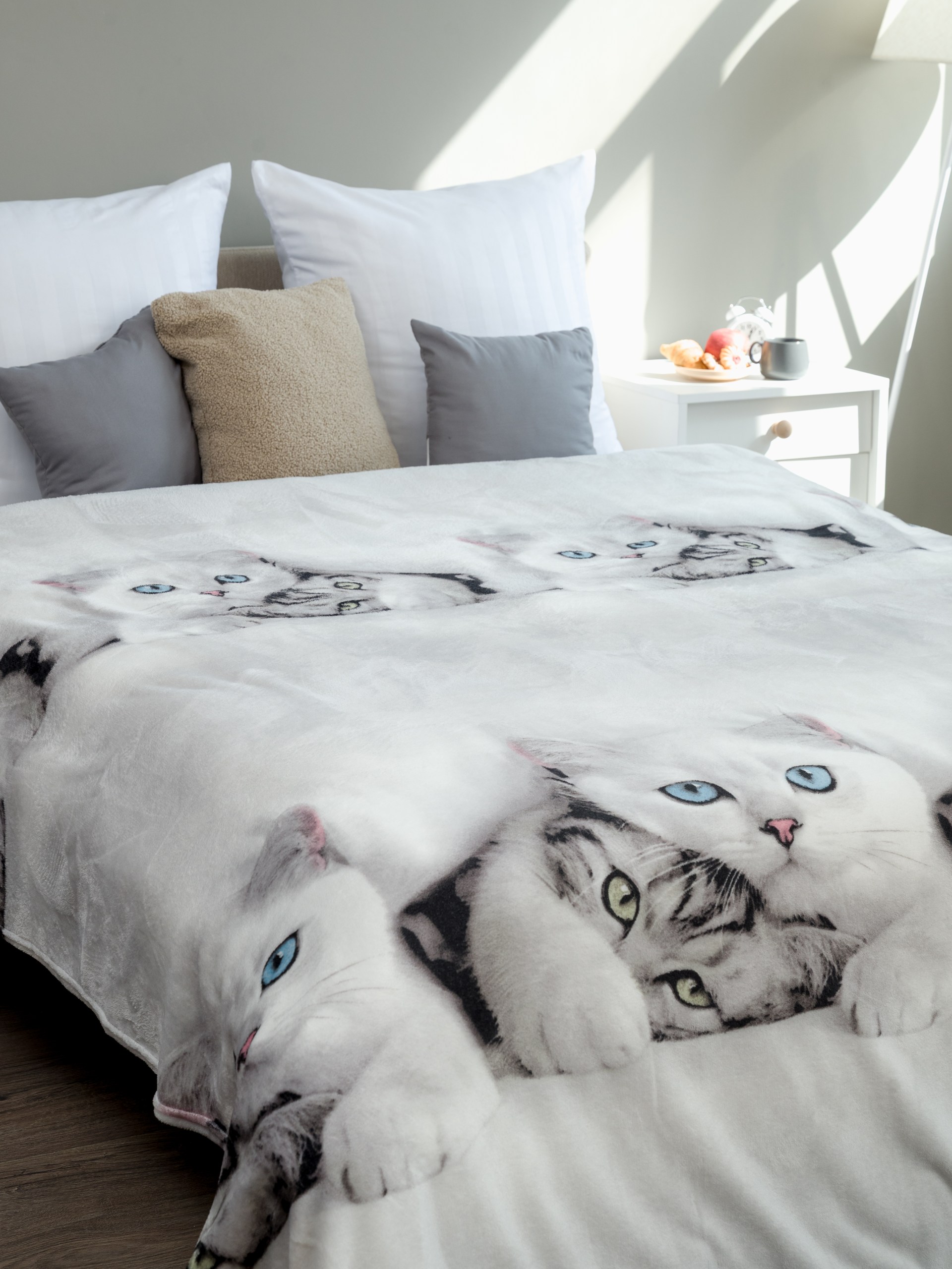 Плед PAVLine Белые котики 200 x 220 см - фото 9