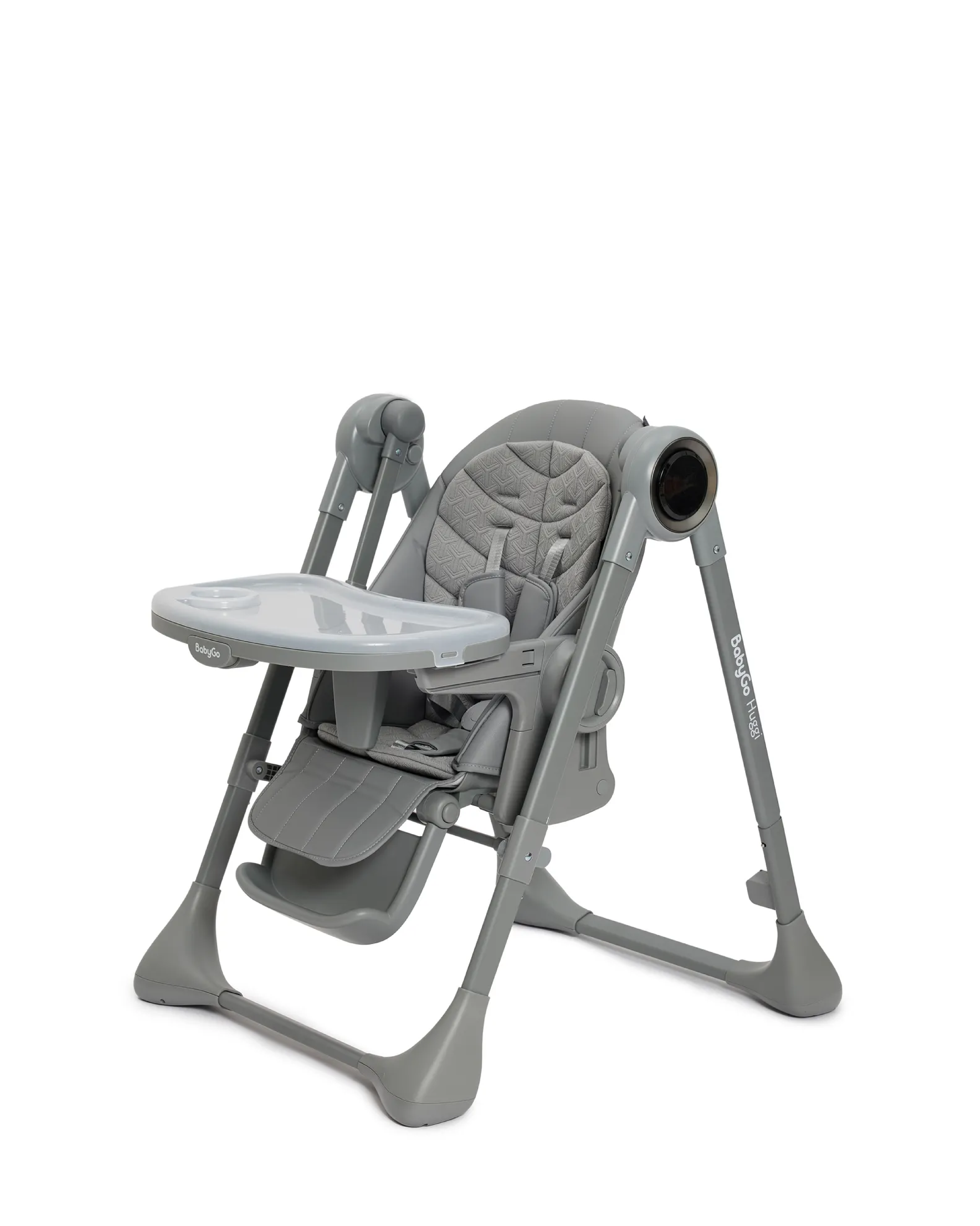 Стульчик для кормления BabyGo Huggi grey серый - фото 16