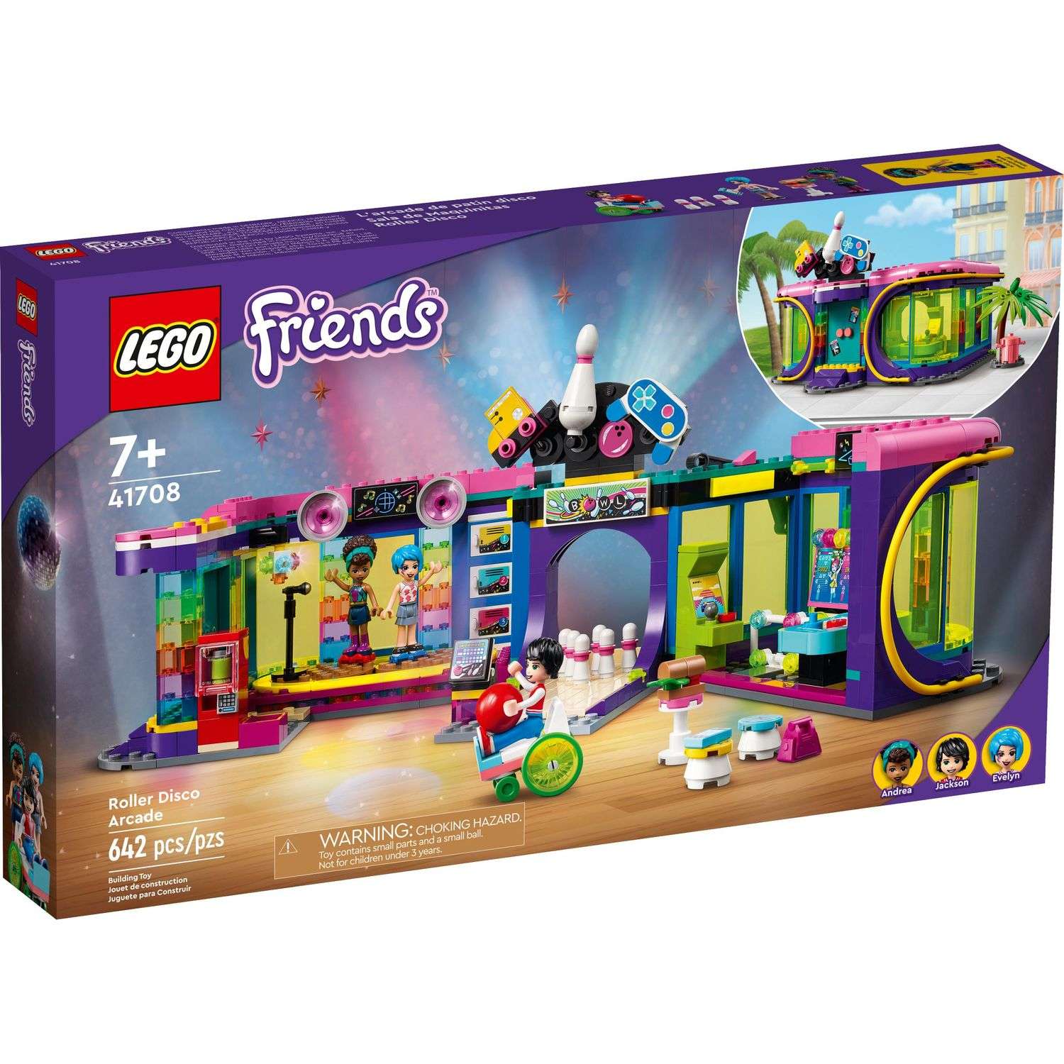 Конструктор LEGO Friends Roller Disco Arcade блочный - фото 1