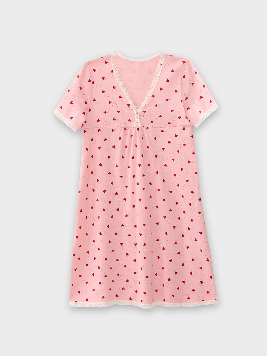 Сорочка ночная Mark Formelle (Марк Формэль) 577729/сердца на розовом - фото 5