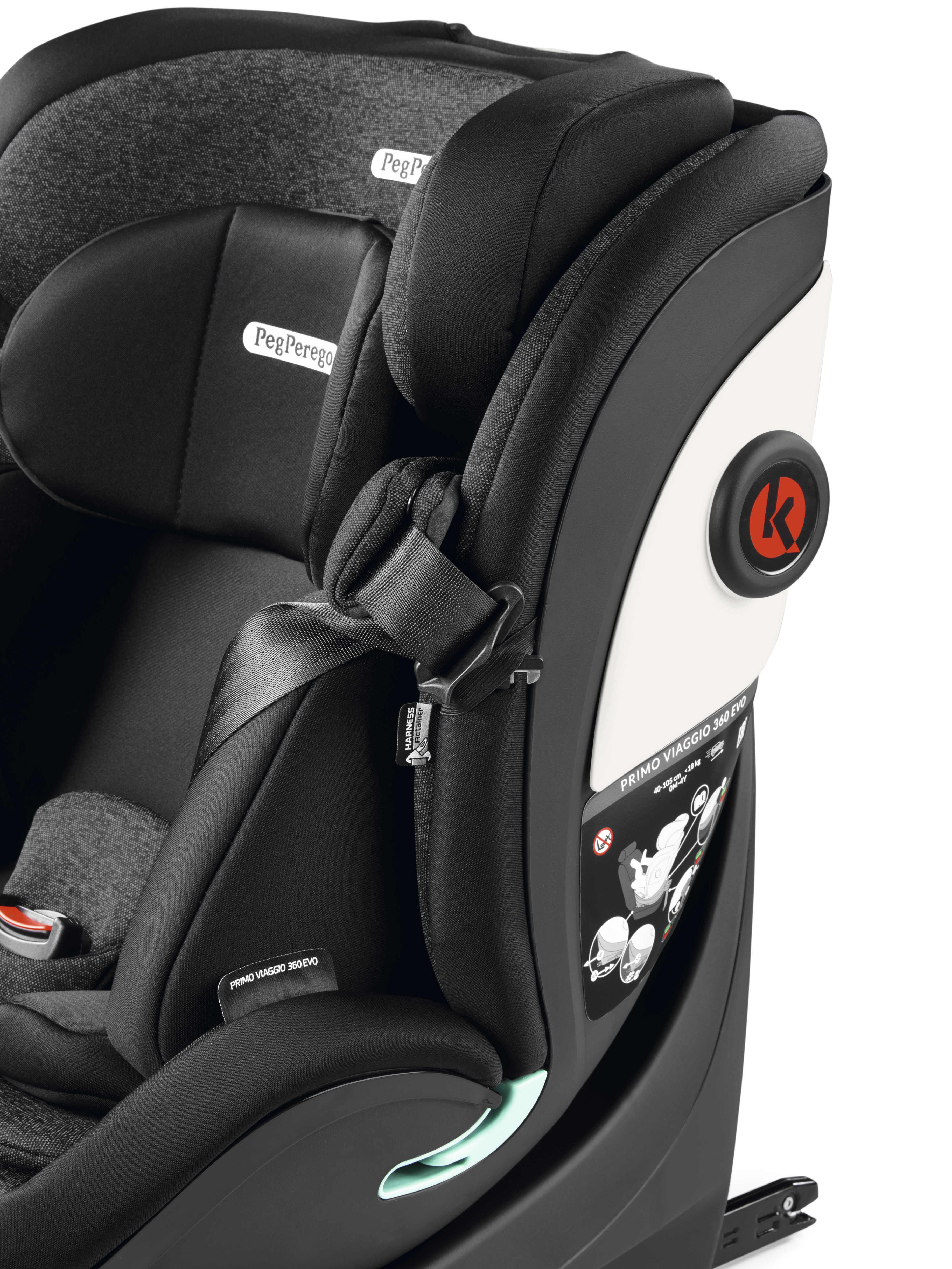 Автокресло Peg-Perego 360 Evo Isofix 0+/1/2/3 (0-36 кг) серый - фото 14