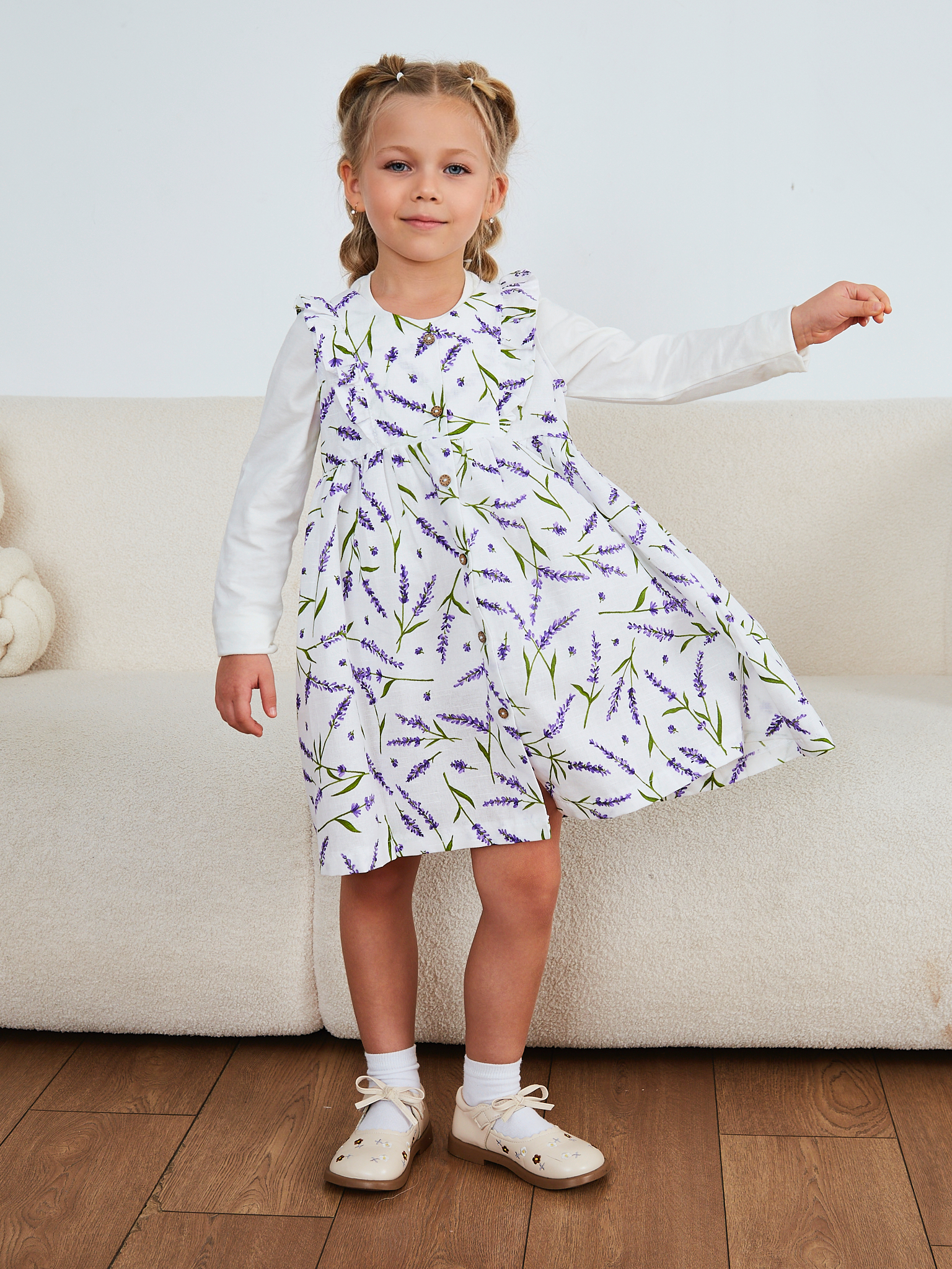 Сарафан MOUN сарафан_рюши_лаванда - фото 13