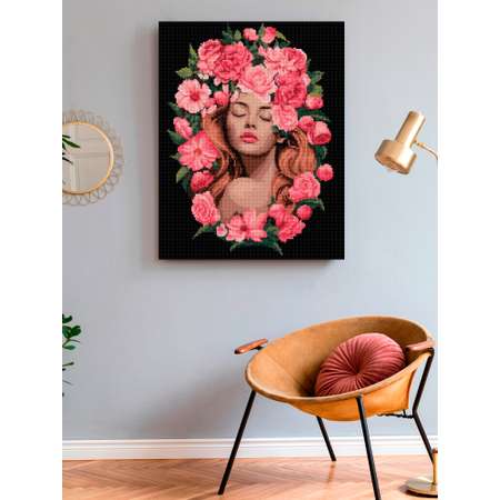 Алмазная мозаика Art on Canvas Цветочный портрет в ассортименте