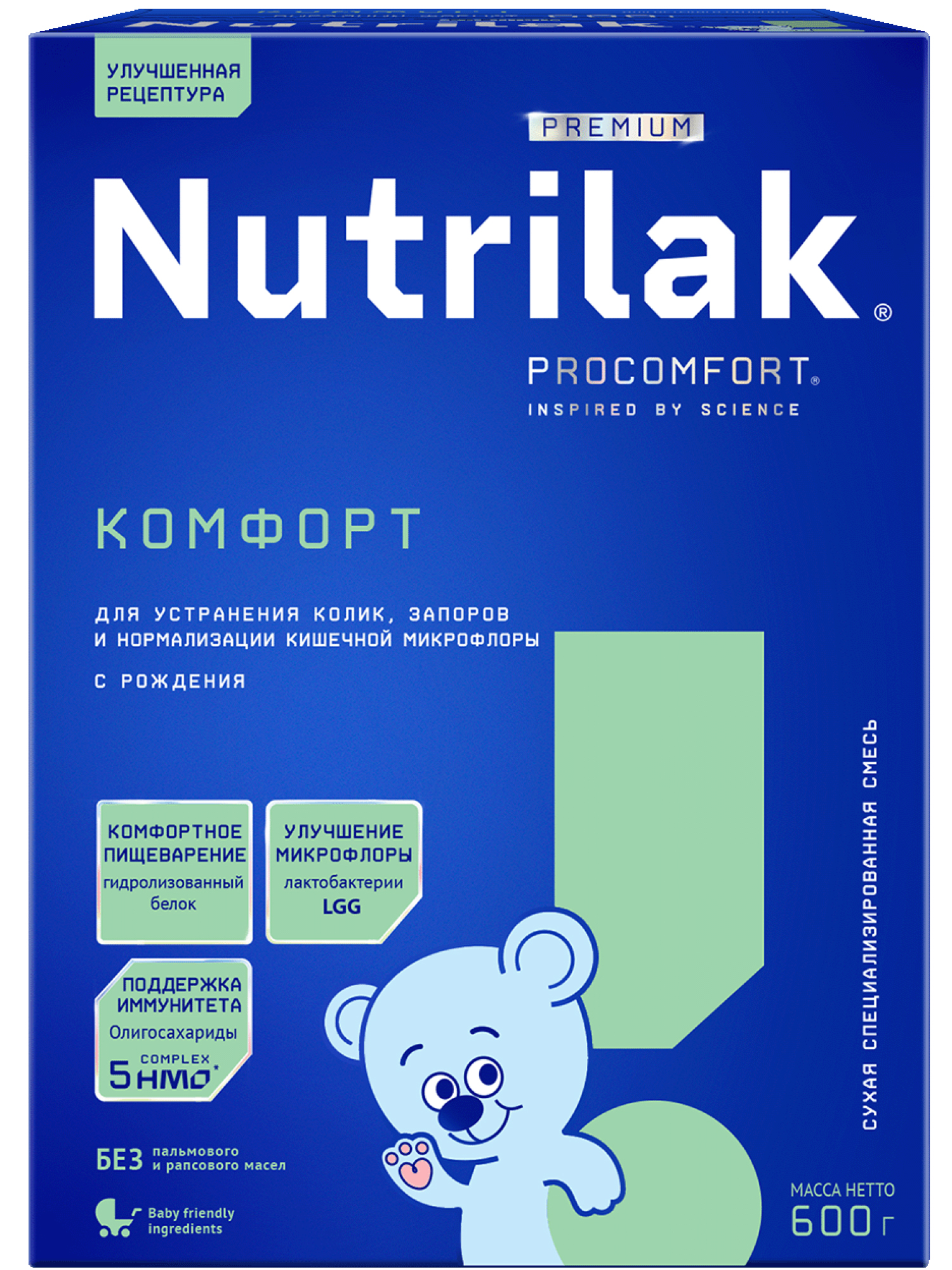 Cмесь сухая Nutrilak Premium Комфорт специализированная 600г с 0месяцев - фото 1