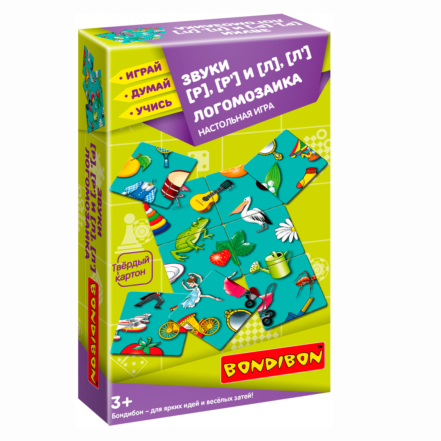 Настольная игра Bondibon нейро Логомозаика звуки Р-Л - фото 1