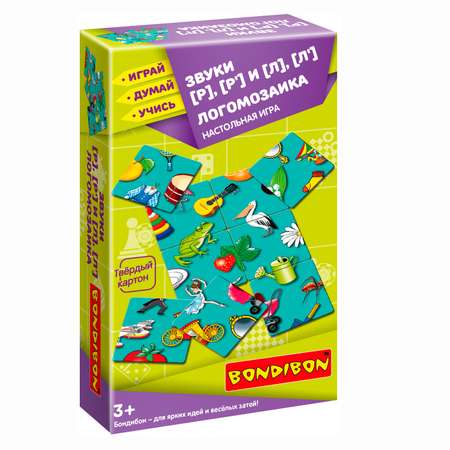 Настольная игра Bondibon нейро Логомозаика звуки Р-Л