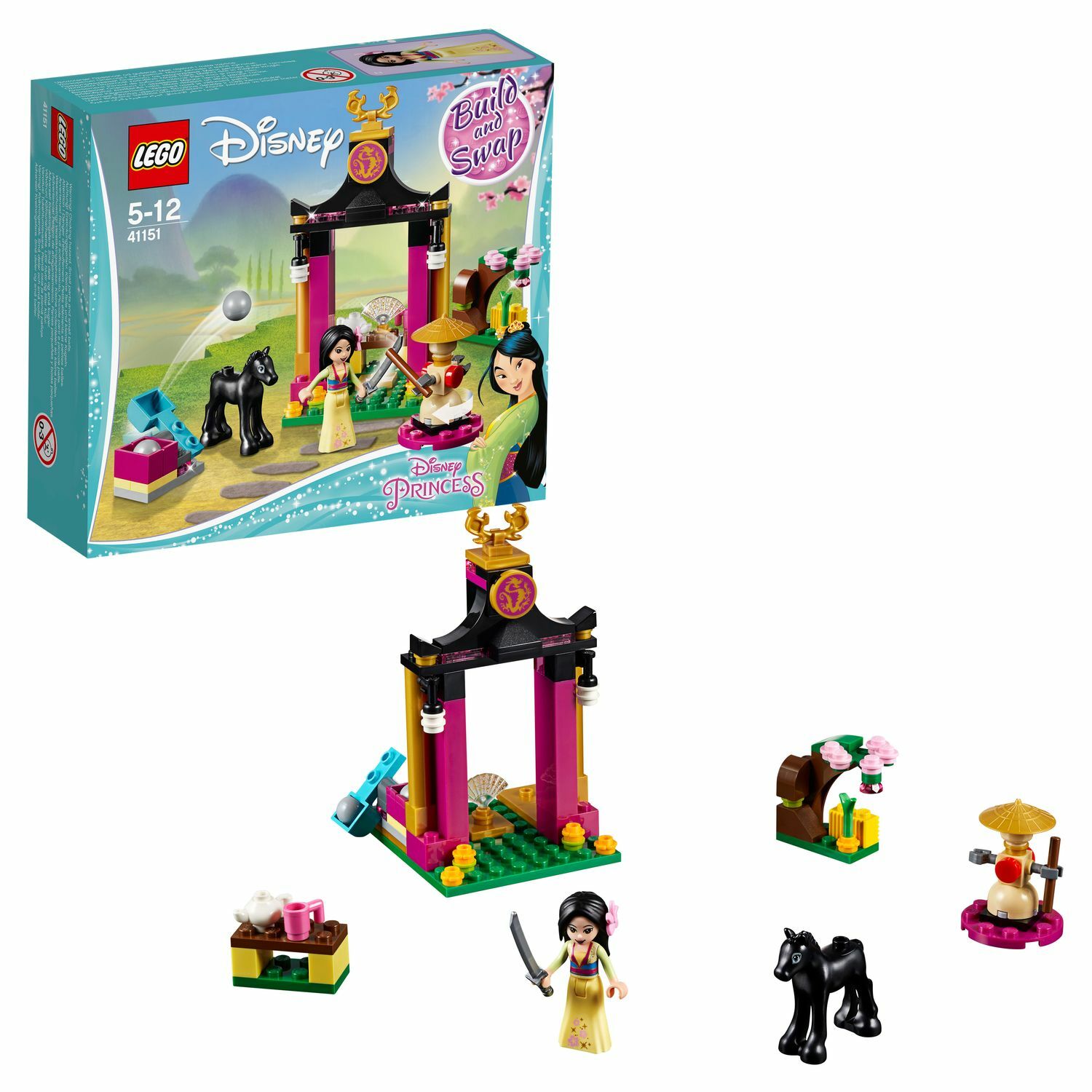 Конструктор LEGO Disney Princess Учебный день Мулан блочный - фото 1