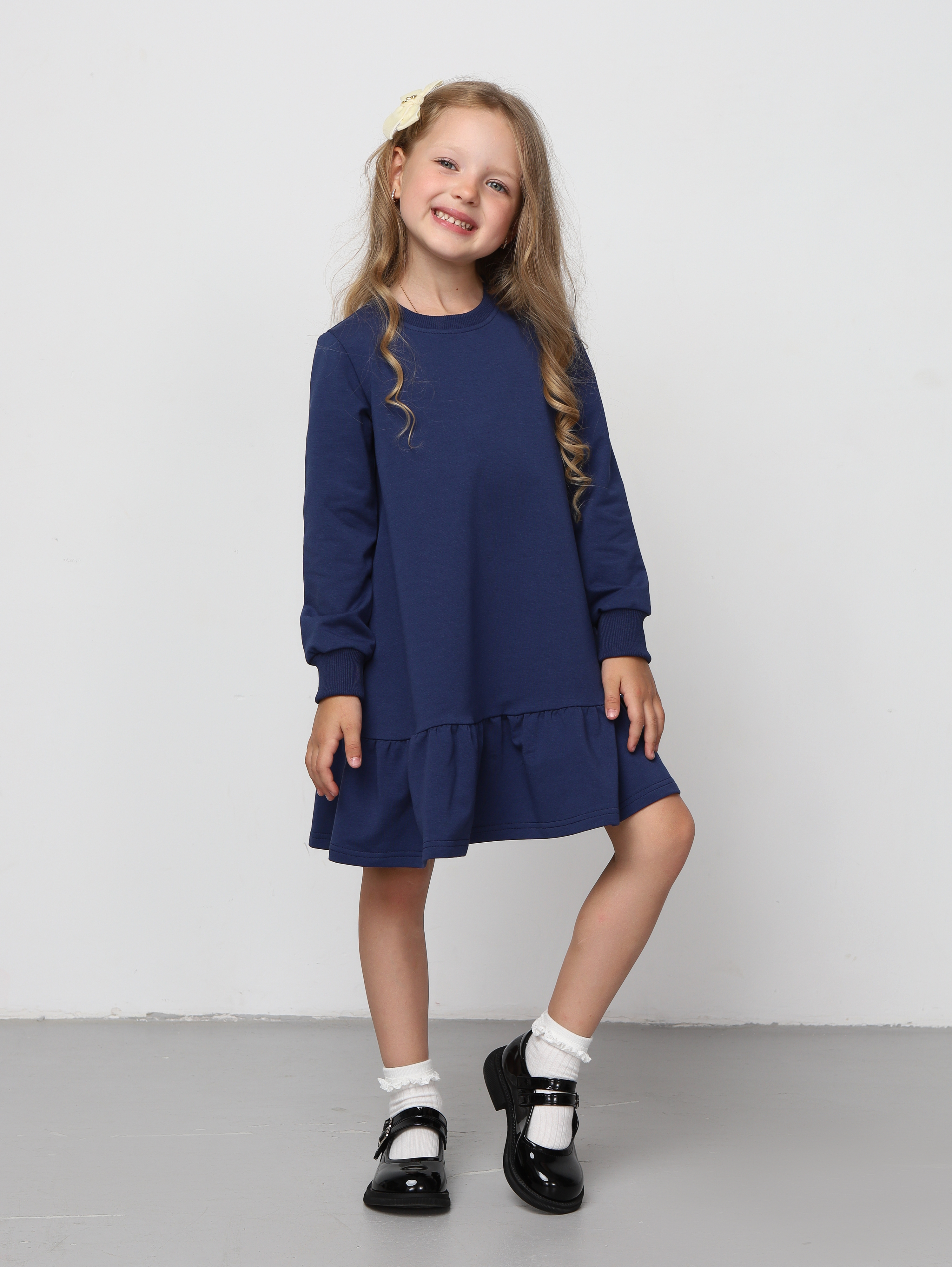 Платье Mini Me D5/синий - фото 9