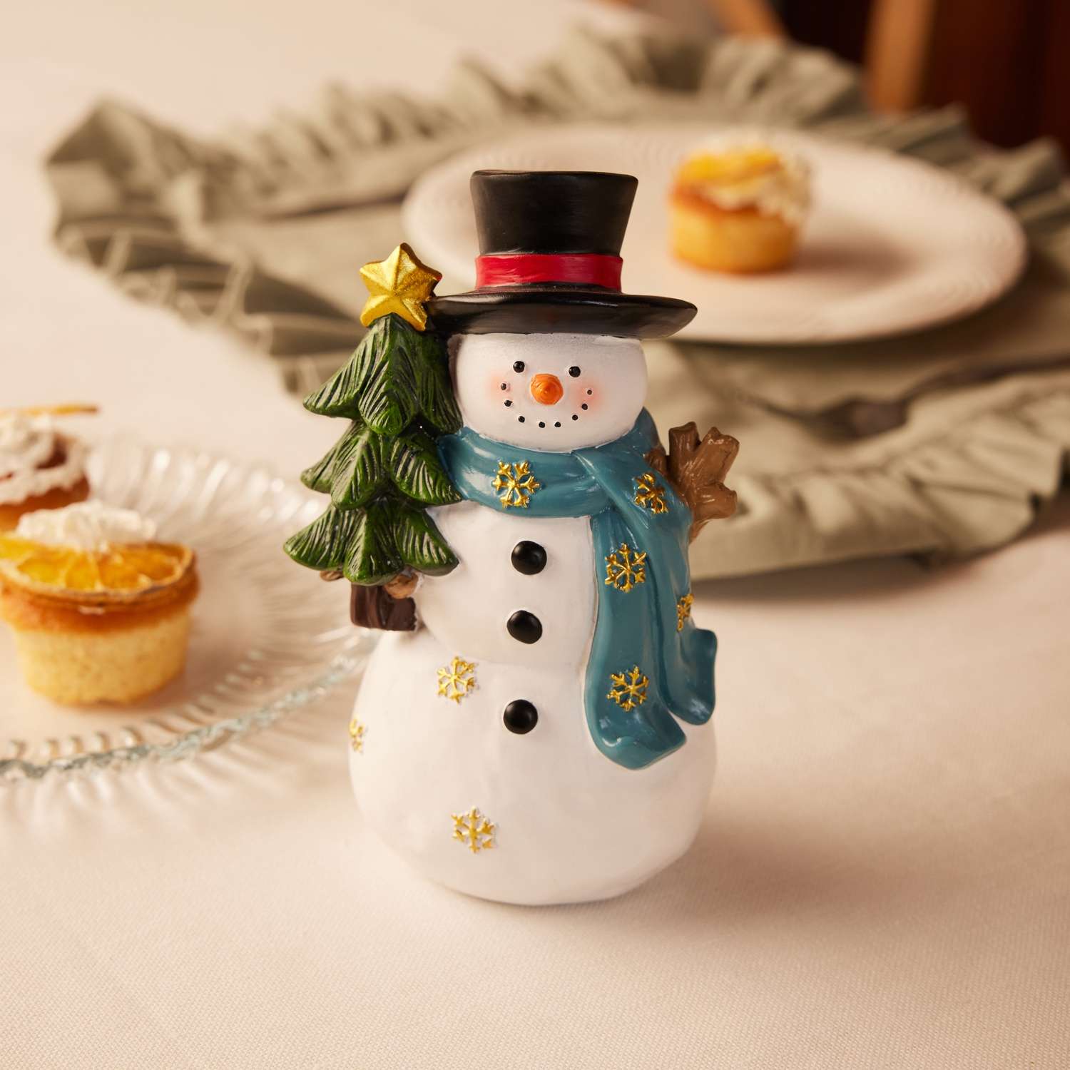 Фигура декоративная ё Снеговик - фото 1