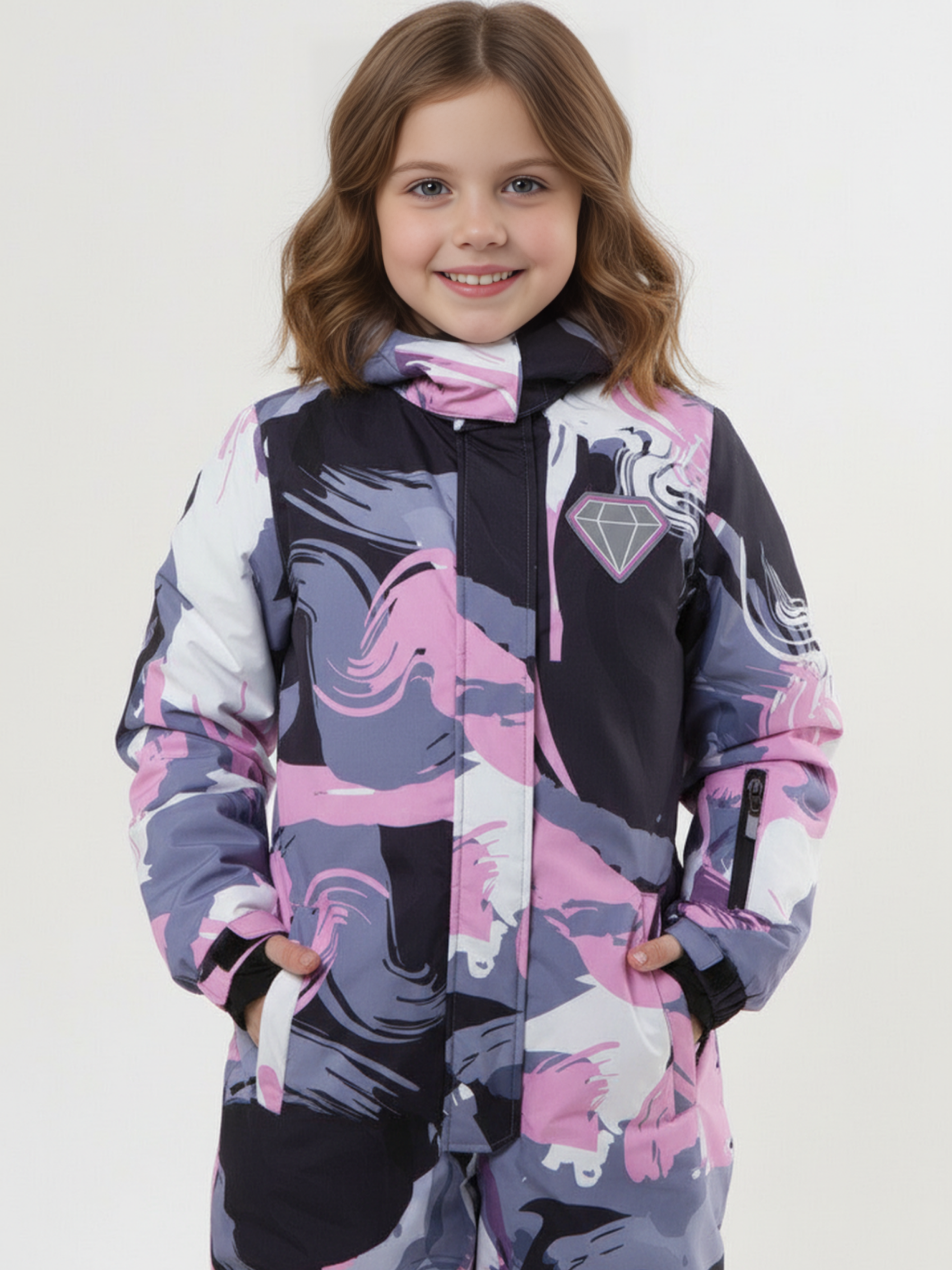 Комбинезон Saimaa Glo-10 серо-розовый - фото 20