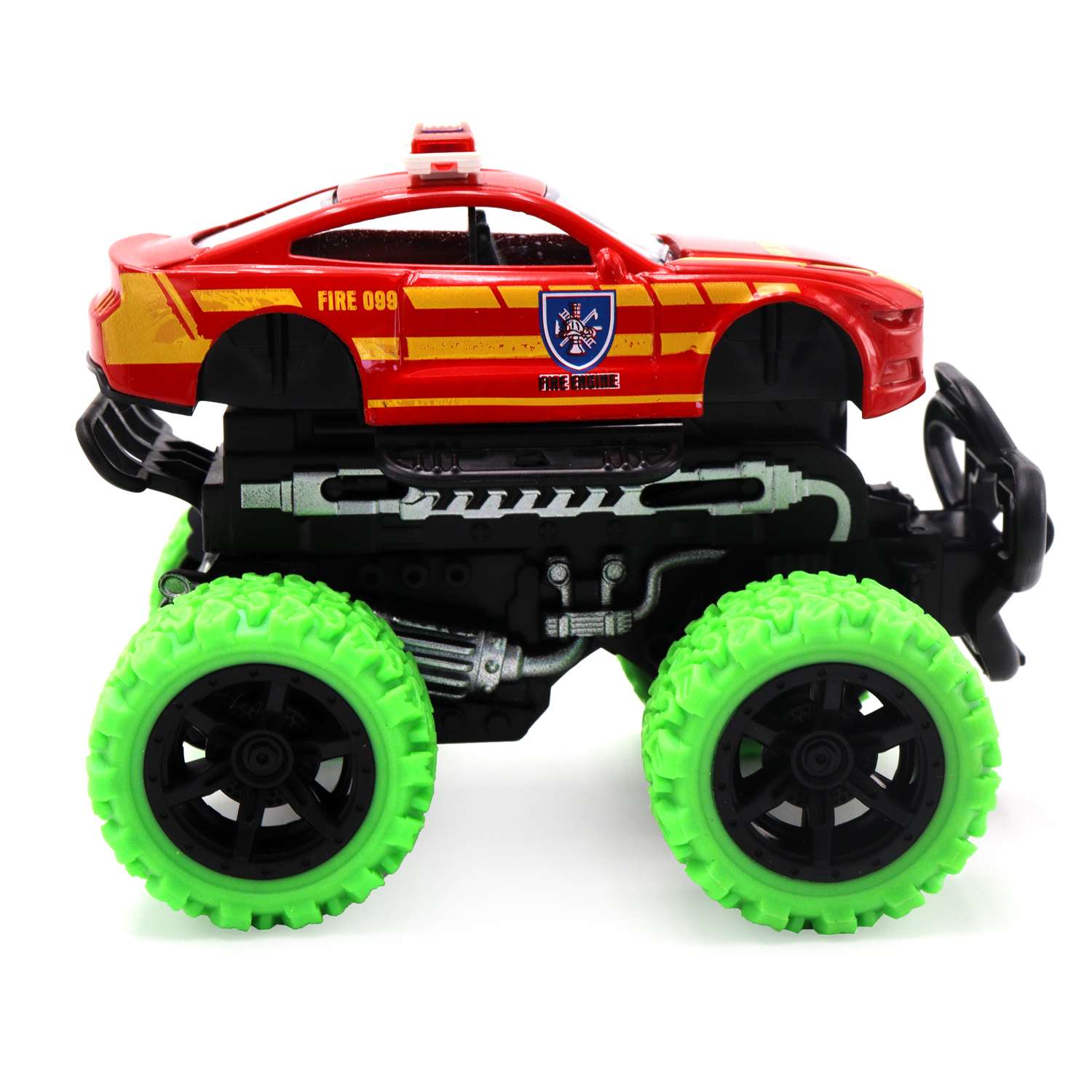 Пожарная машина Funky Toys зеленый FT8486-4 - фото 2