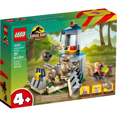 Конструктор LEGO Jurassic World Velociraptor Escape блочный