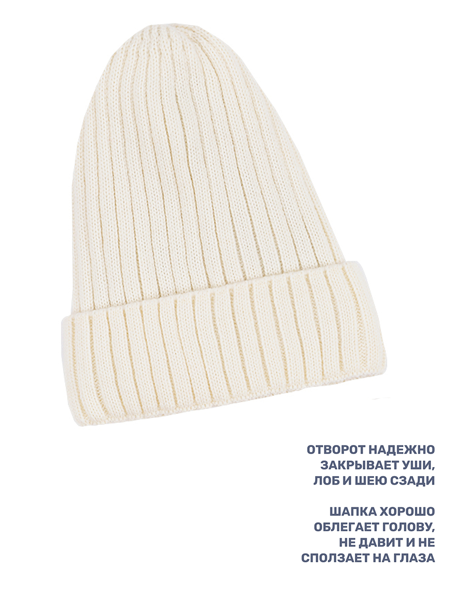 Шапка и снуд NIKASTYLE 12з16424мп молоко - фото 5