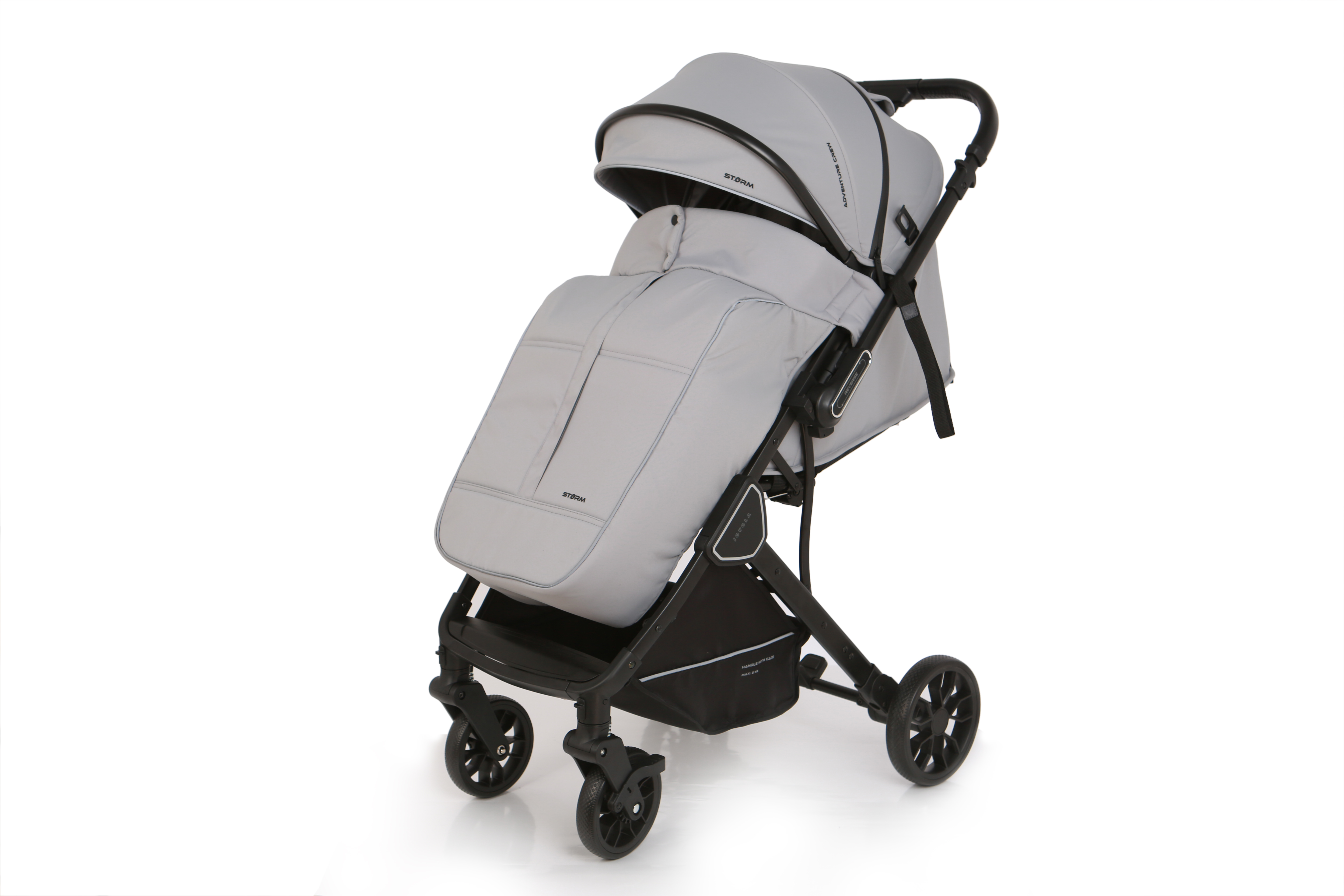 Коляска прогулочная JOVOLA Storm, светло-серый - фото 2