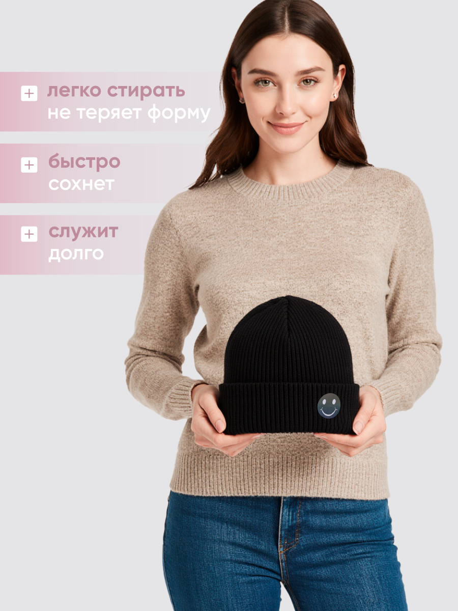 Шапка и снуд Wloo шапка-смайл - фото 3