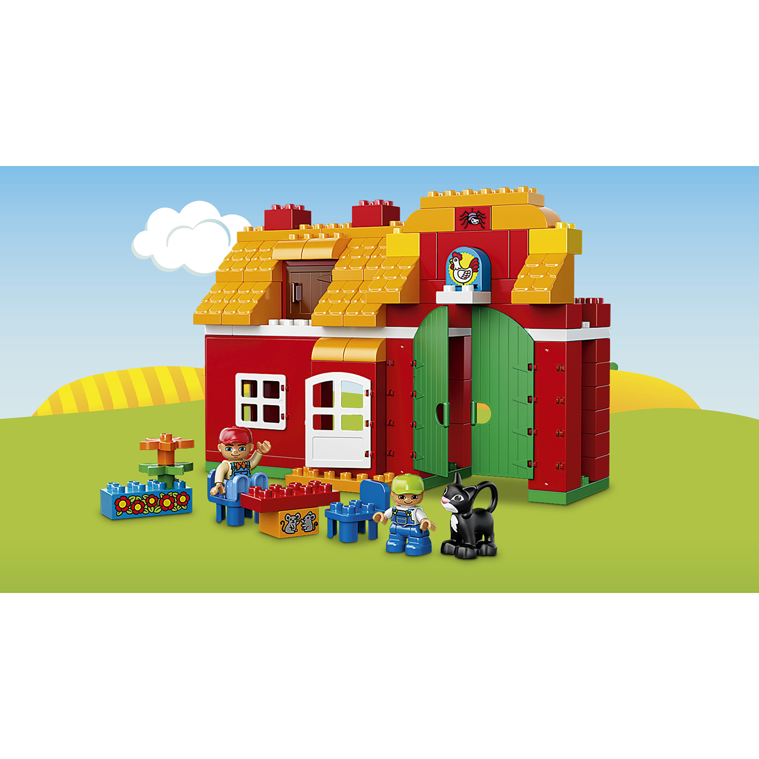 Конструктор LEGO DUPLO Большая ферма блочный - фото 6
