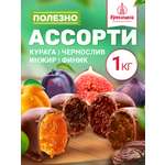 Конфеты сухофрукты в глазури Кремлина Чернослив Инжир Курага и Финик пакет 1 кг