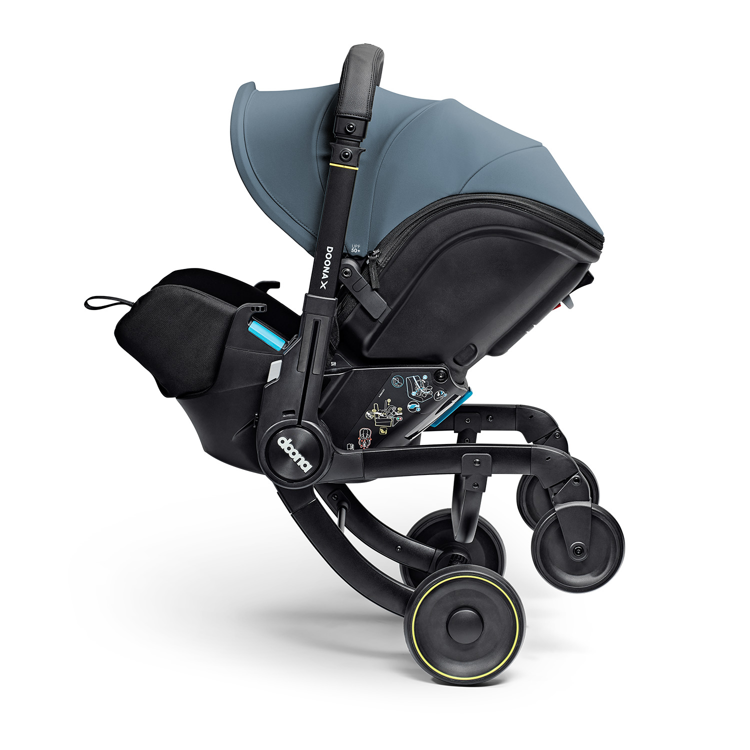 Автокресло Doona X Ocean Blue Isofix 0 (0 -13 кг) - фото 25