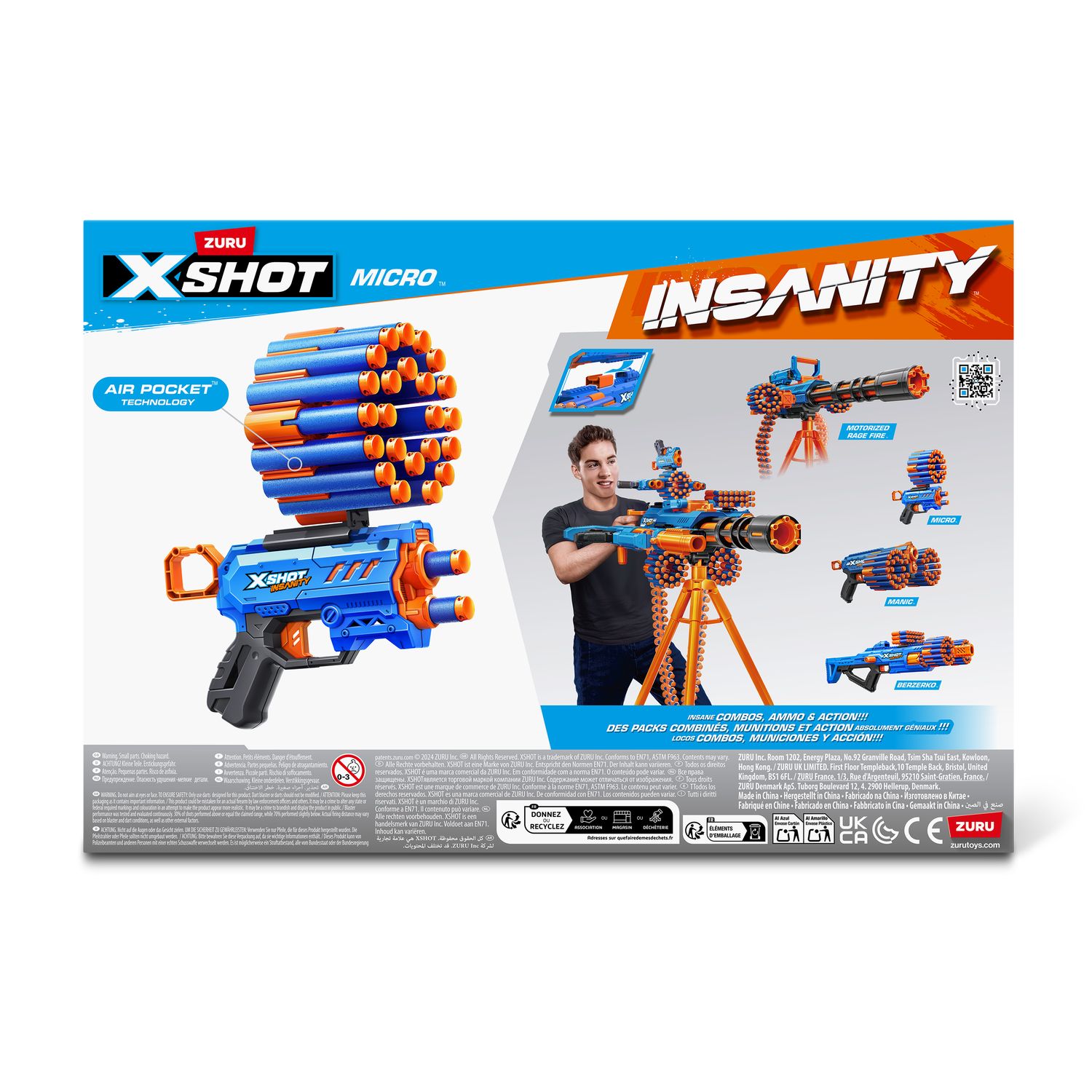 Бластер Zuru XSHOT insanity micro с 24 стрелами - фото 12