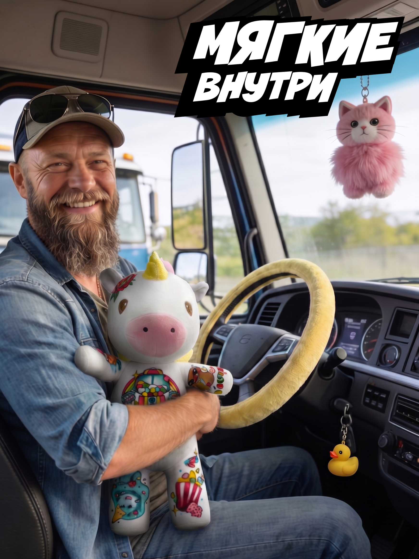 Мягкая игрушка Tattoo Zoo Единорог Кэнди 38 см - фото 8