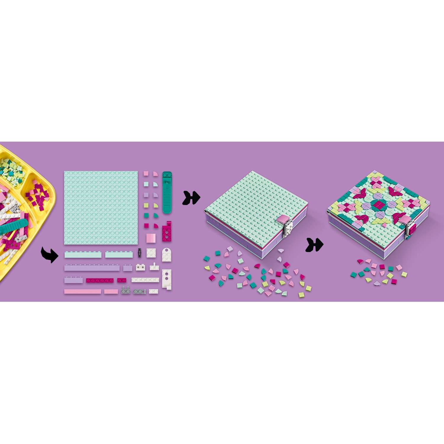 Конструктор LEGO DOTS Шкатулка для драгоценностей блочный - фото 10